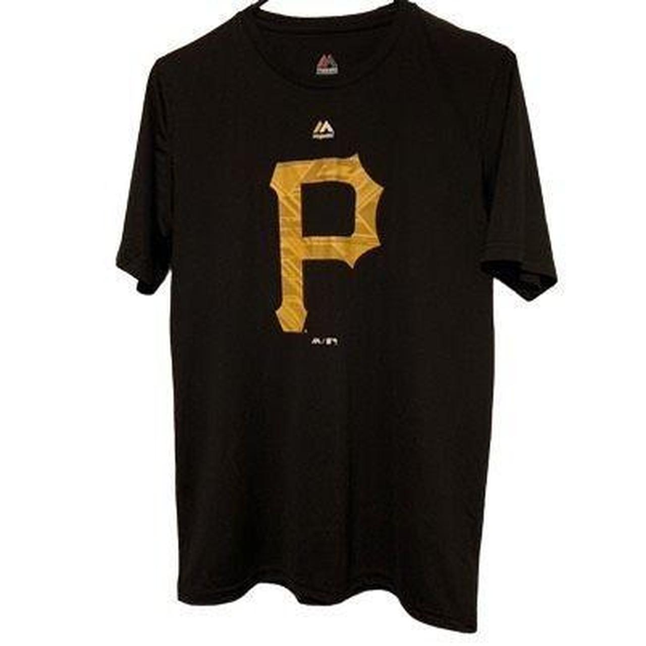 Black MLB Majestic Pittsburgh Pirates T-Shirt. Size - Depop