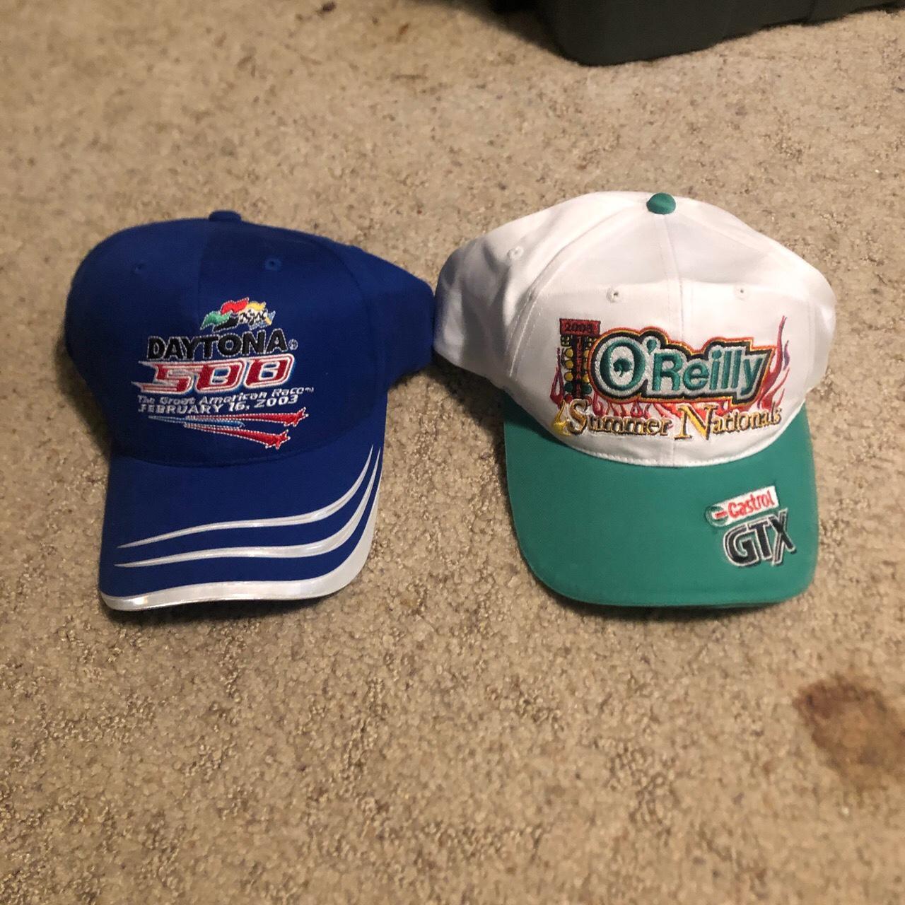 2003 racing team hats Velcro adjustable racing... Depop