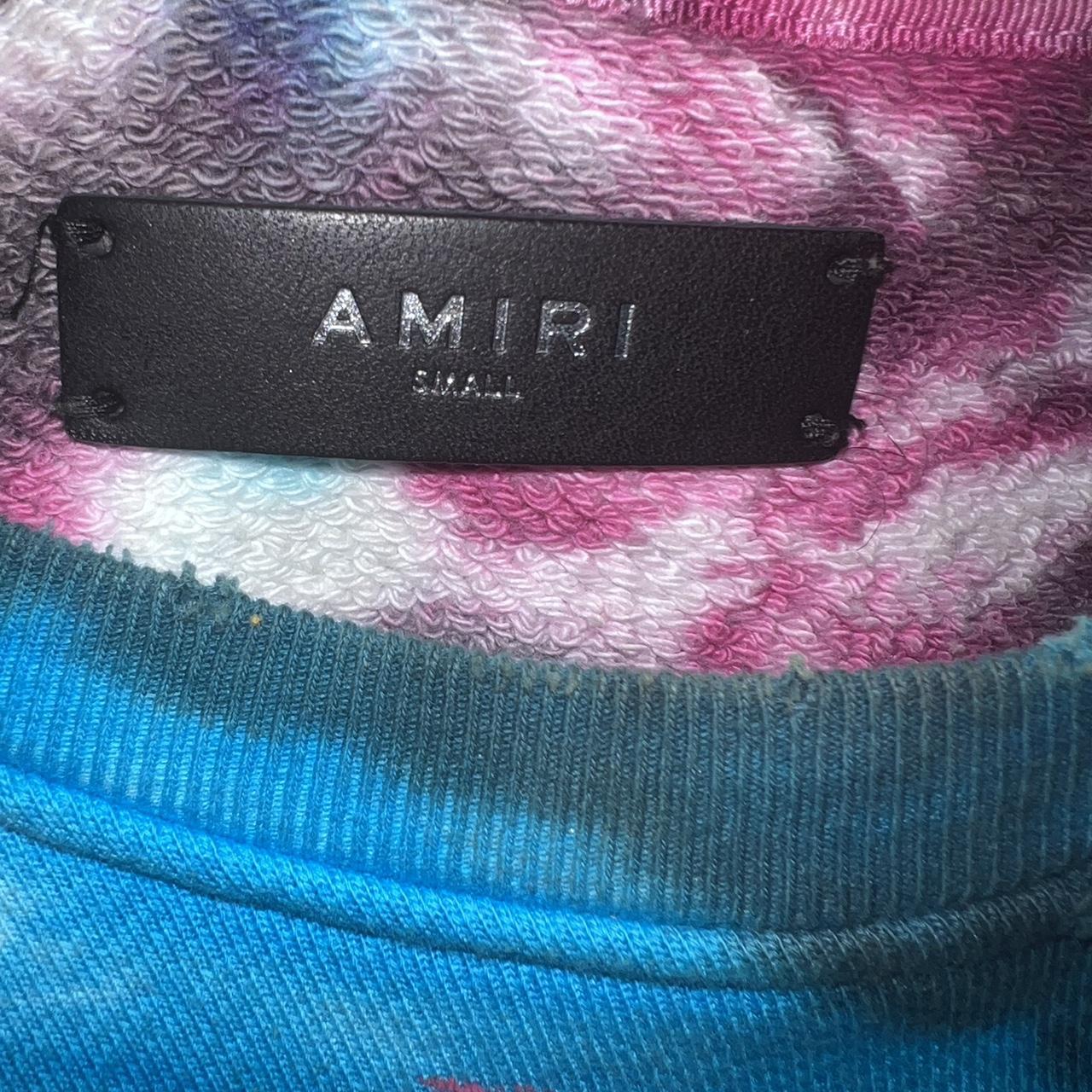 Amiri Women's Pink and Blue Hoodie (3)