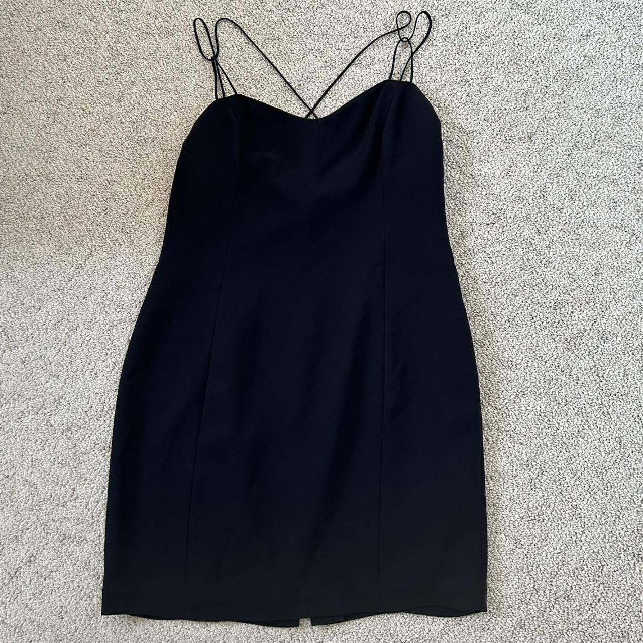 Jones New York black mini dress 18.5in waist 38.5in... - Depop