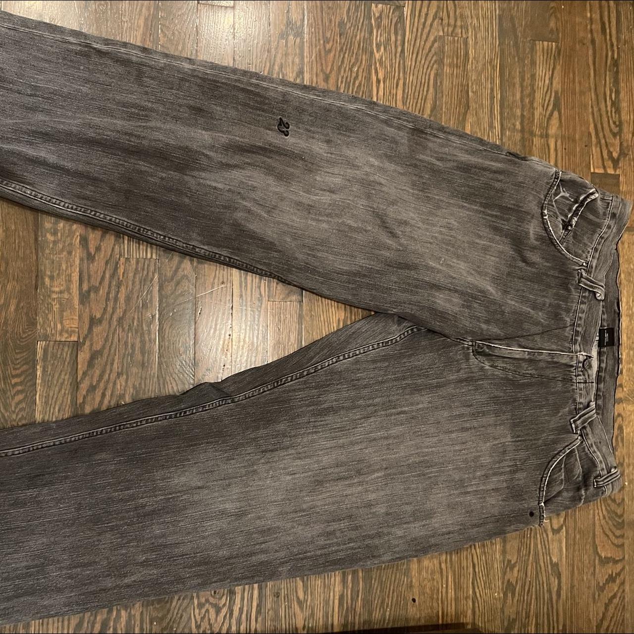 Jordan Men's Grey and Black Jeans Depop