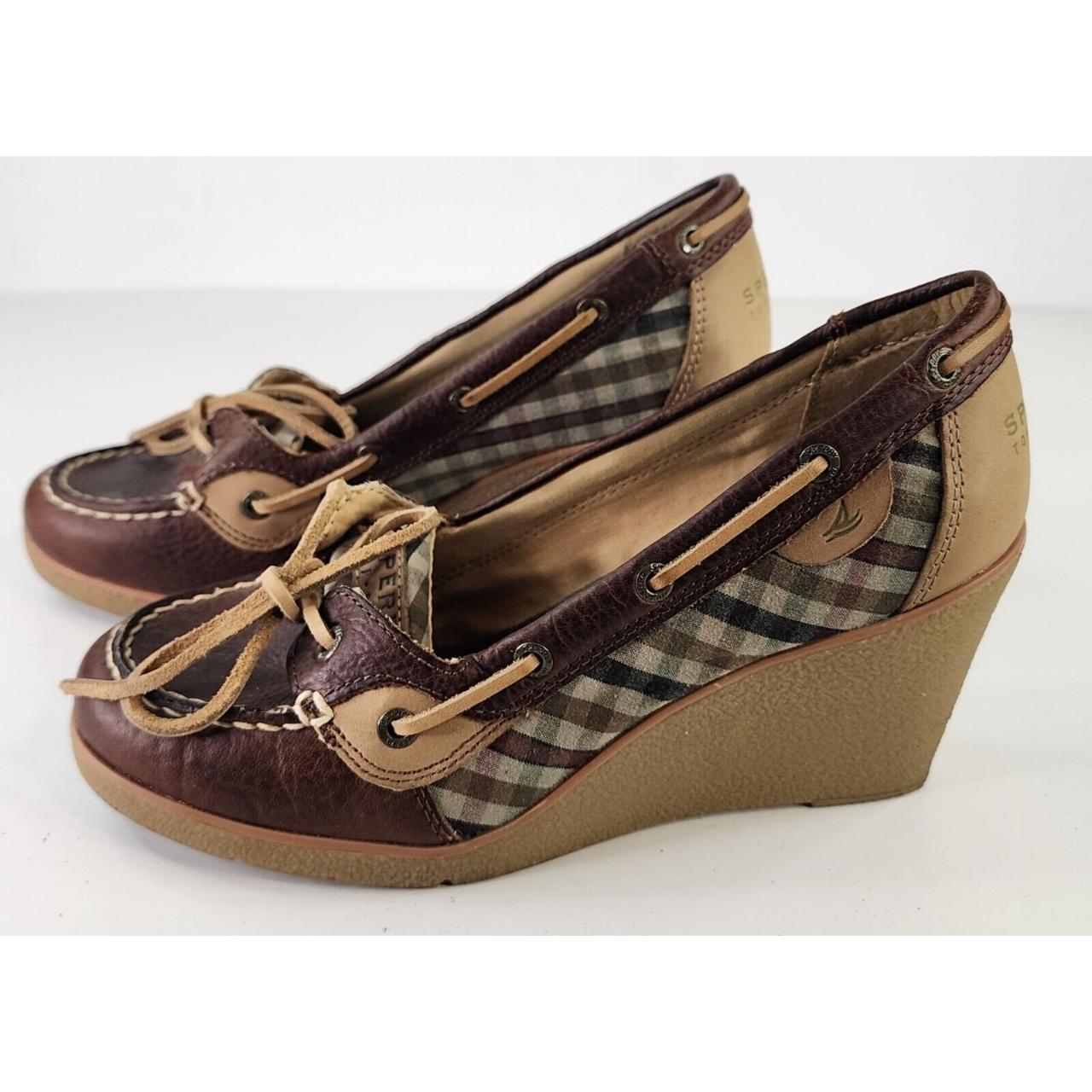 Sperry women's wedge sale shoes