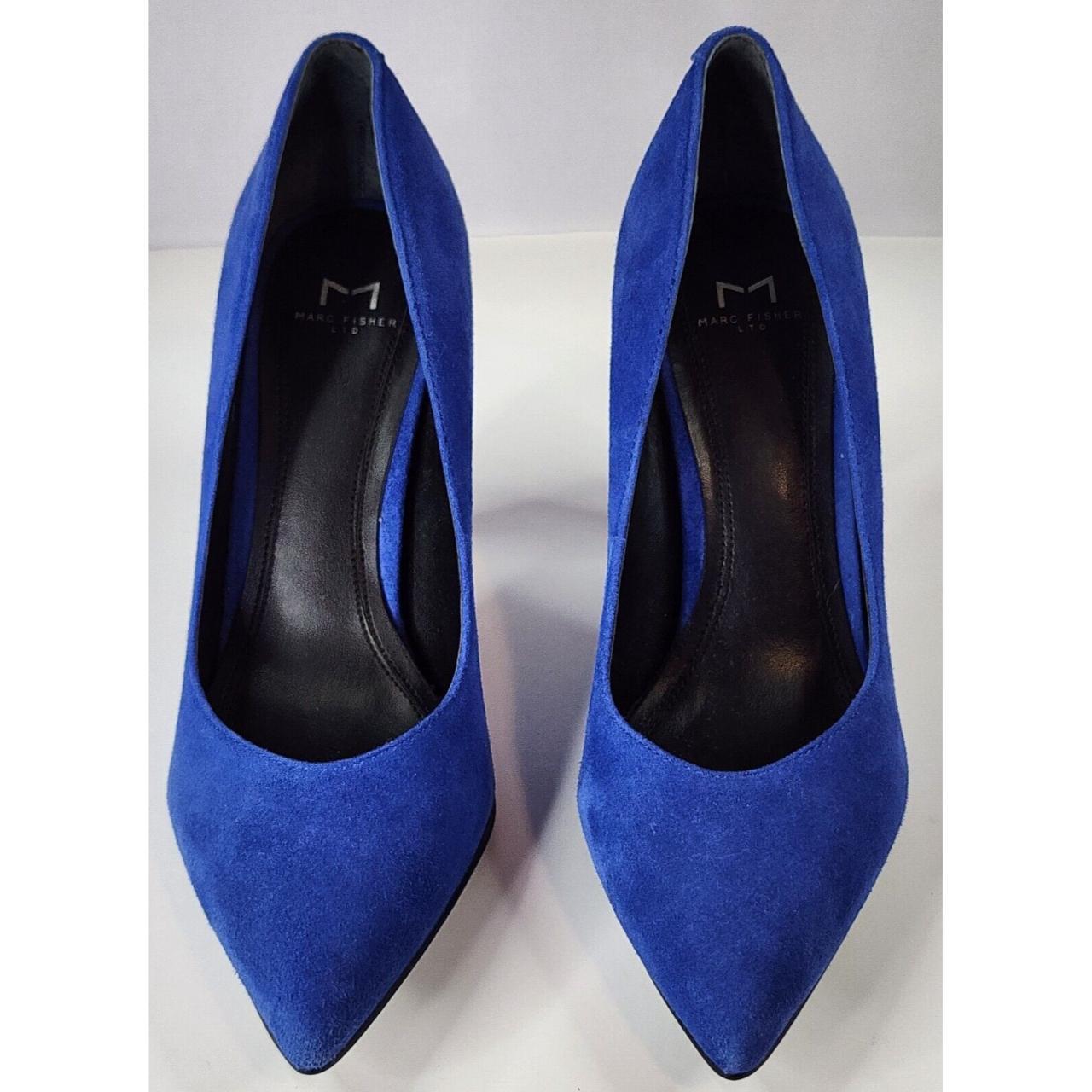 Marc fisher blue suede on sale pumps