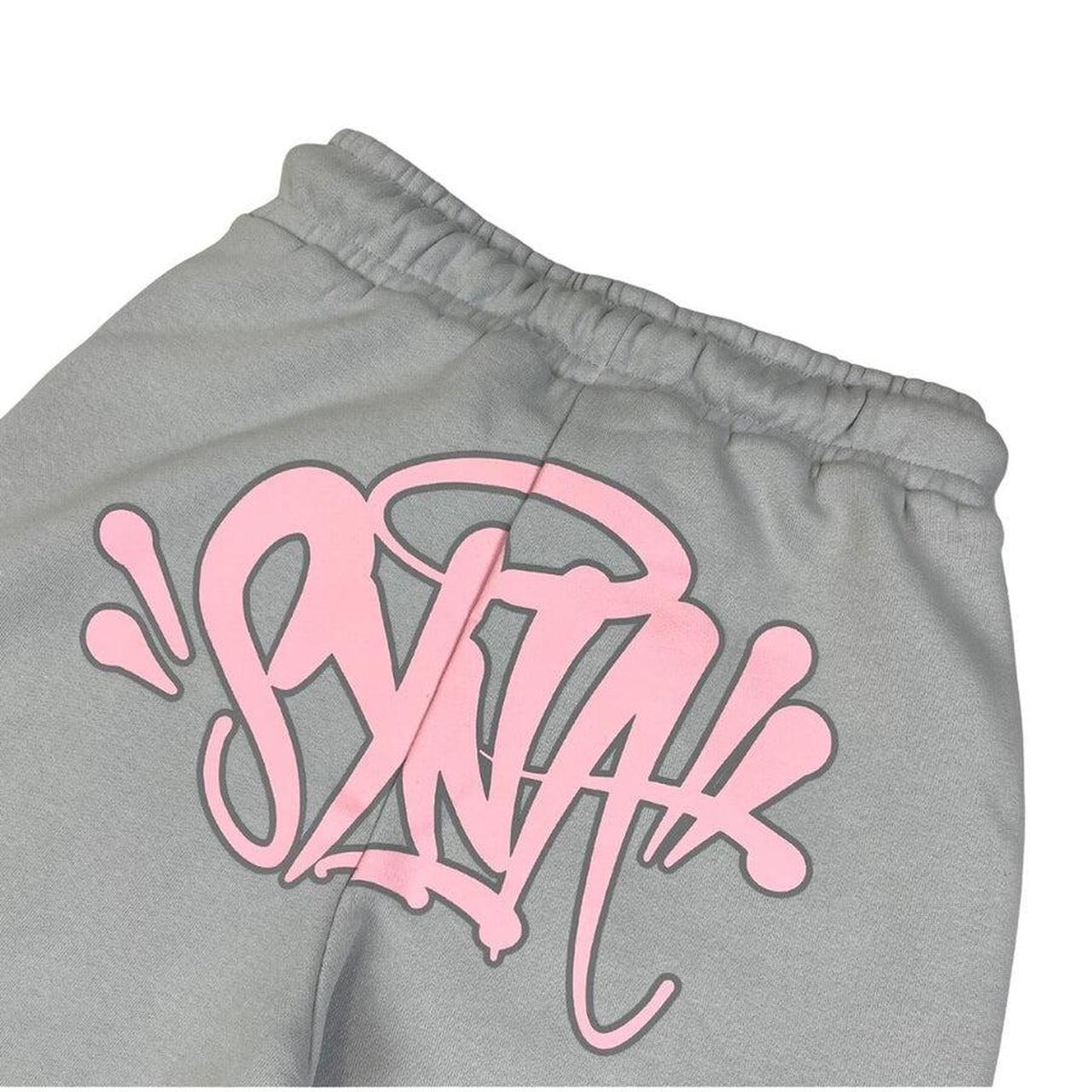 Syna World Grey / Pink tracksuit by Central Cee, | Depop Syna World Grey / Pink tracksuit by Central Cee, | Depop