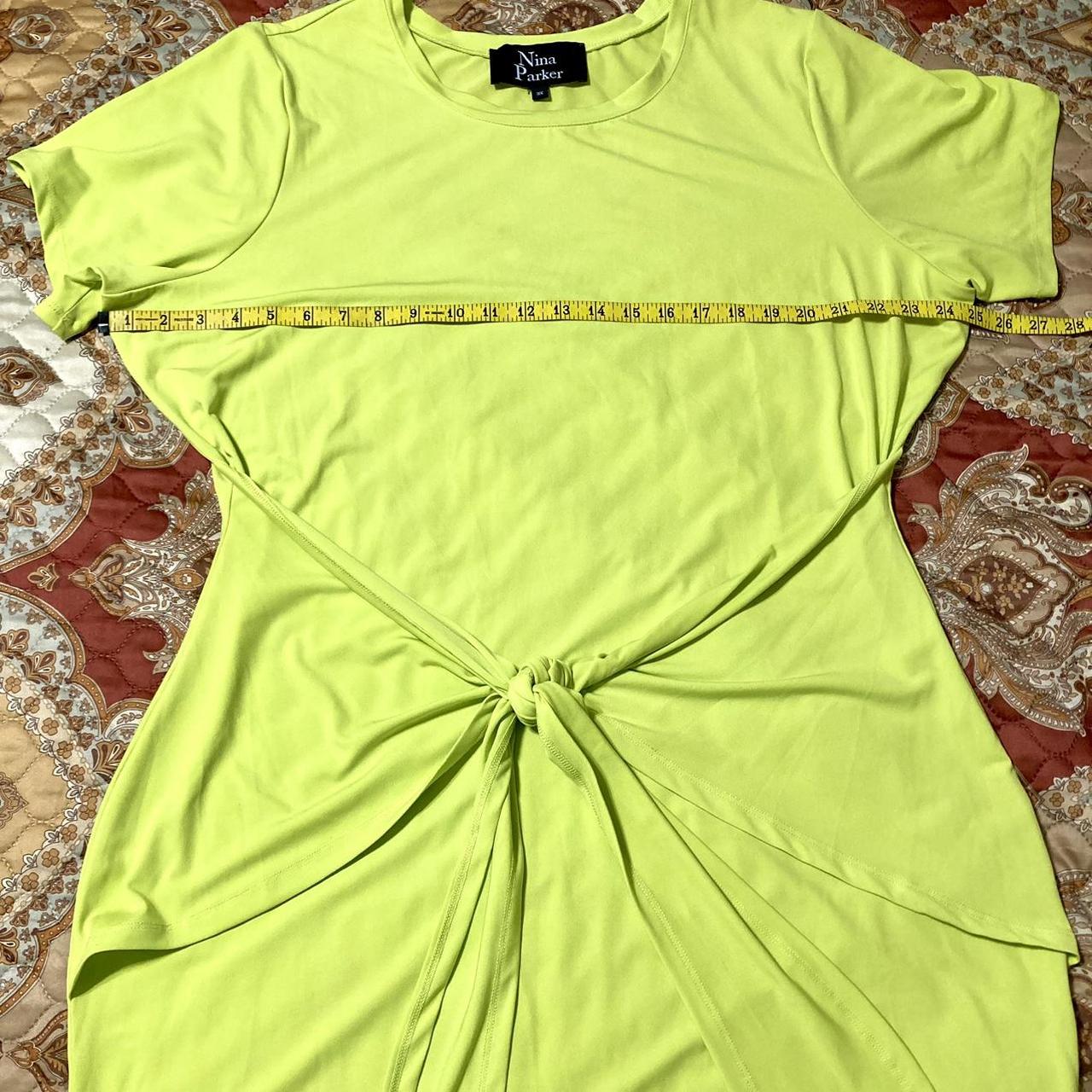 Nina Parker neon bodycon sexy dress, size 3X. See...