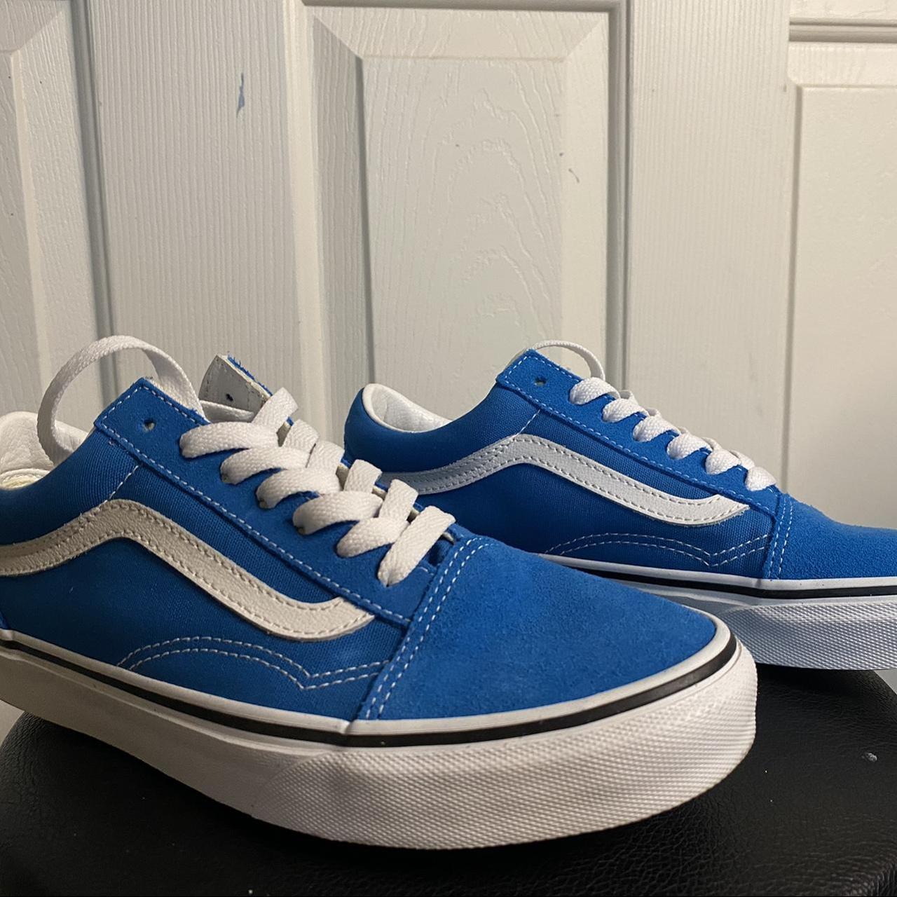 Blue Suede Vans worn once Doesn’t come with box Size... - Depop