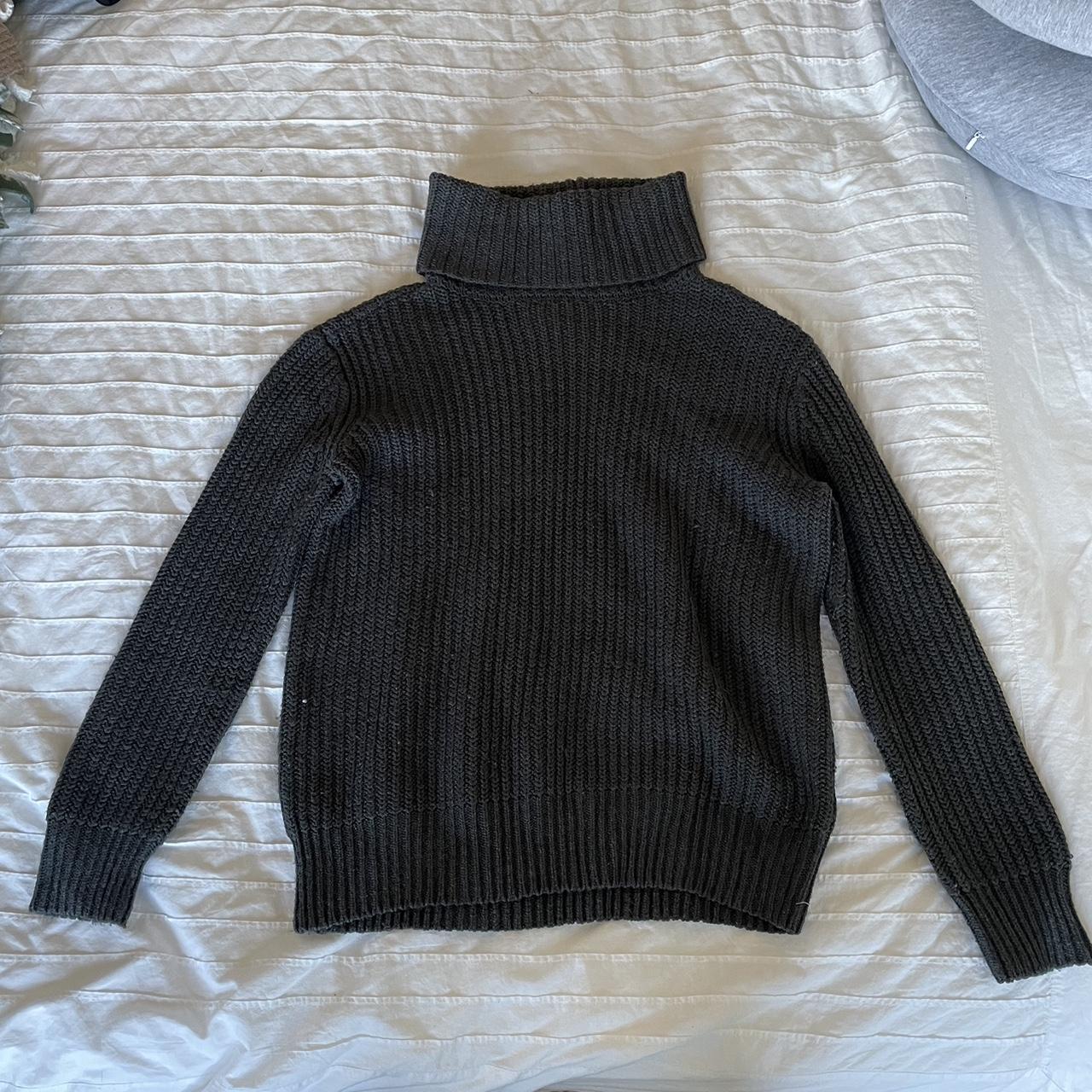 Gray turtle neck sweater by pink Depop