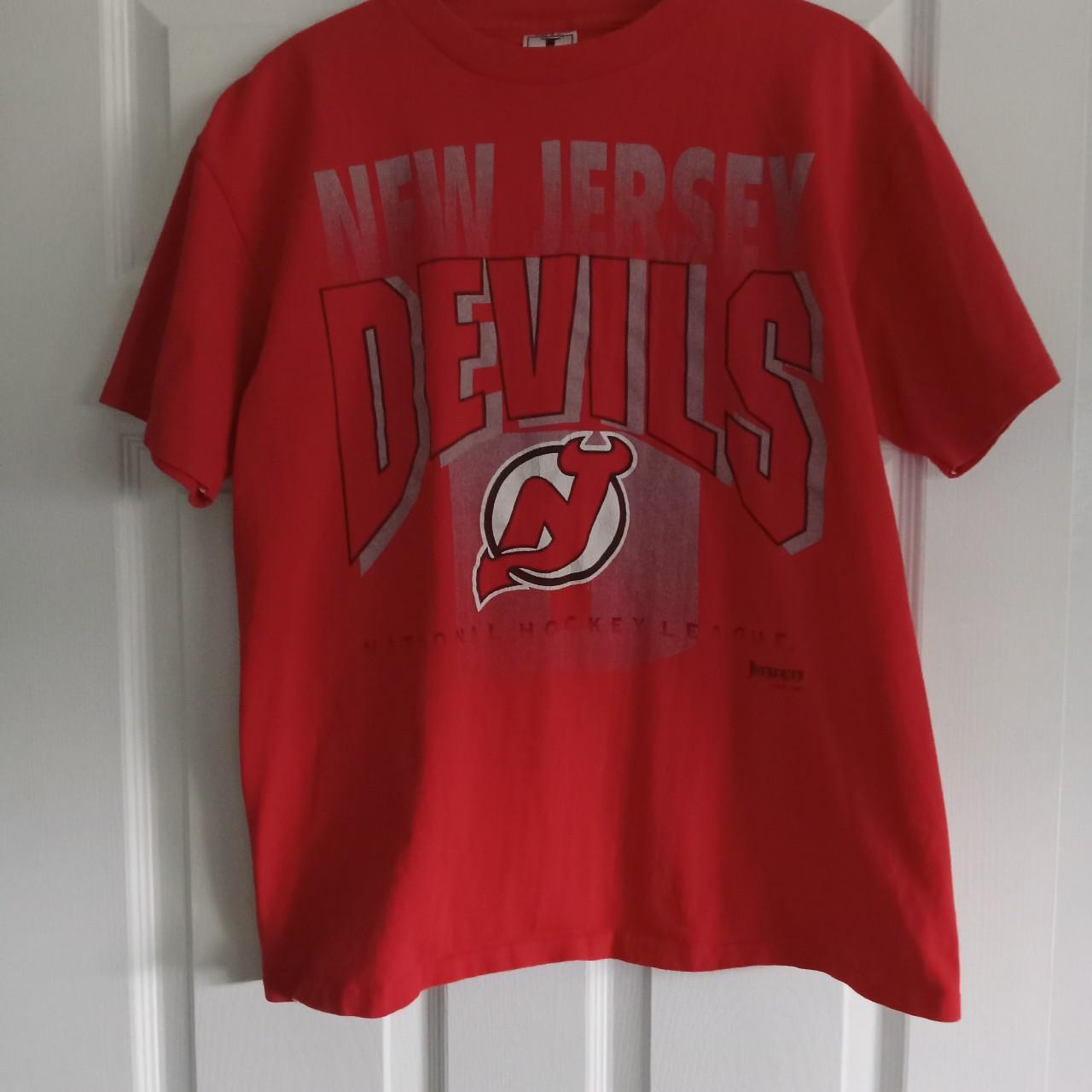 1993 new jersey devils tshirt size medium single... - Depop