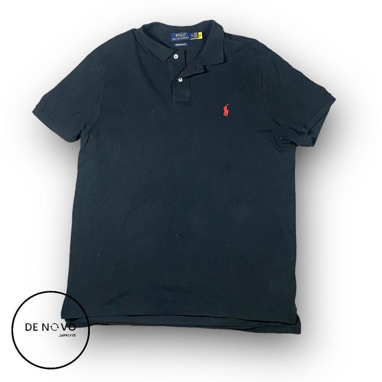 Mens black ralph lauren hotsell polo shirt