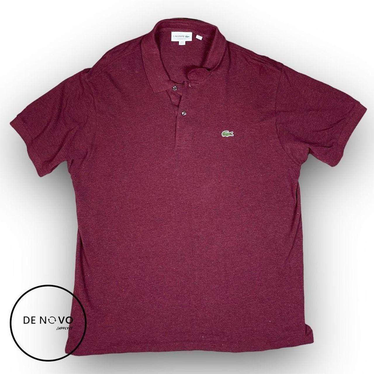 Maroon deals lacoste polo