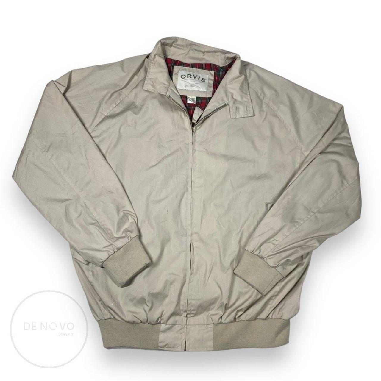 UP FOR SALE IS a preowned Orvis Men's Large Full Zip - Depop