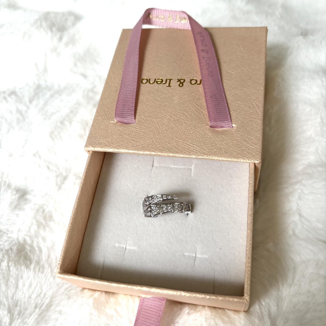 Women's Ring - Silver – Snake design statement ri… - image 2