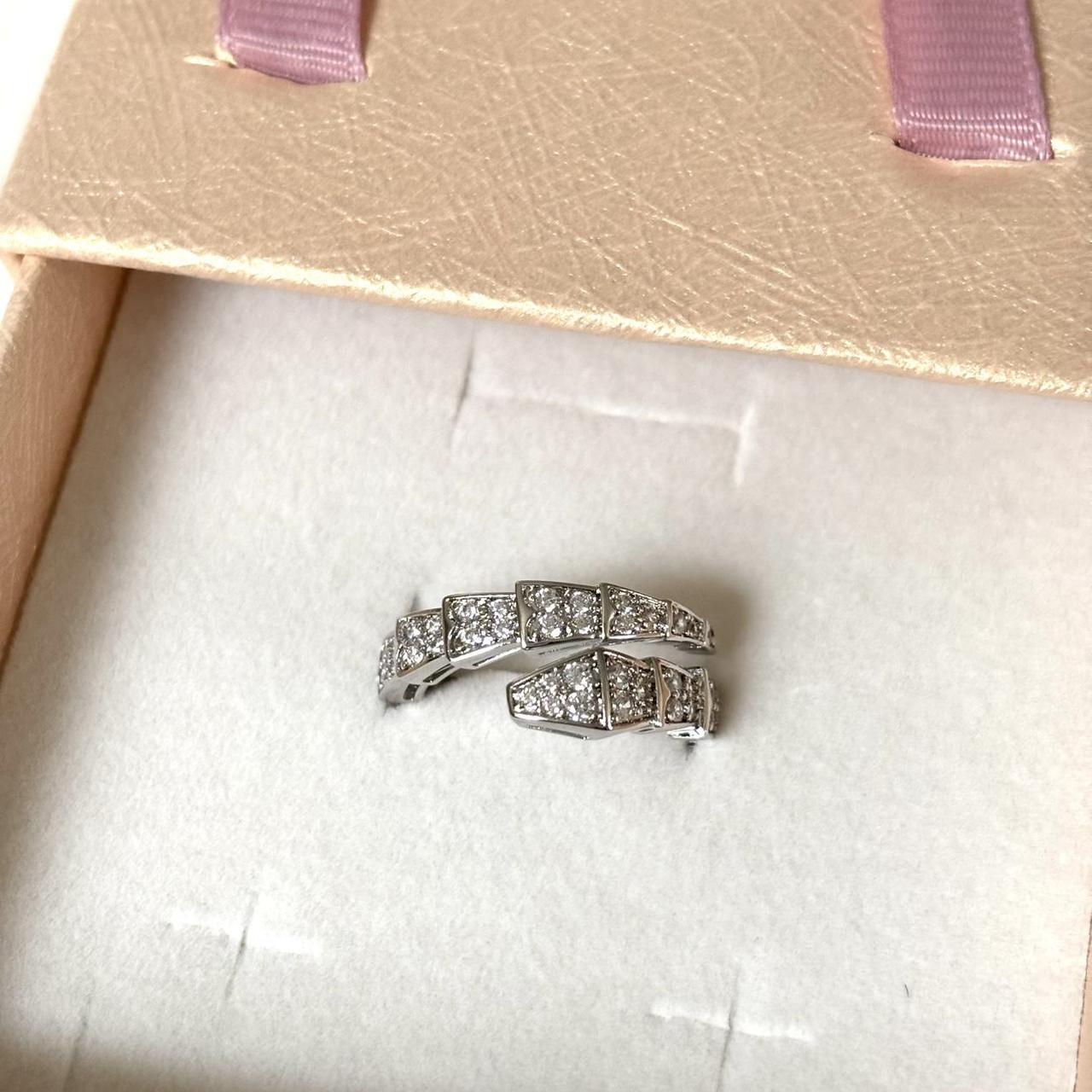 Women's Ring - Silver – Snake design statement ri… - image 1