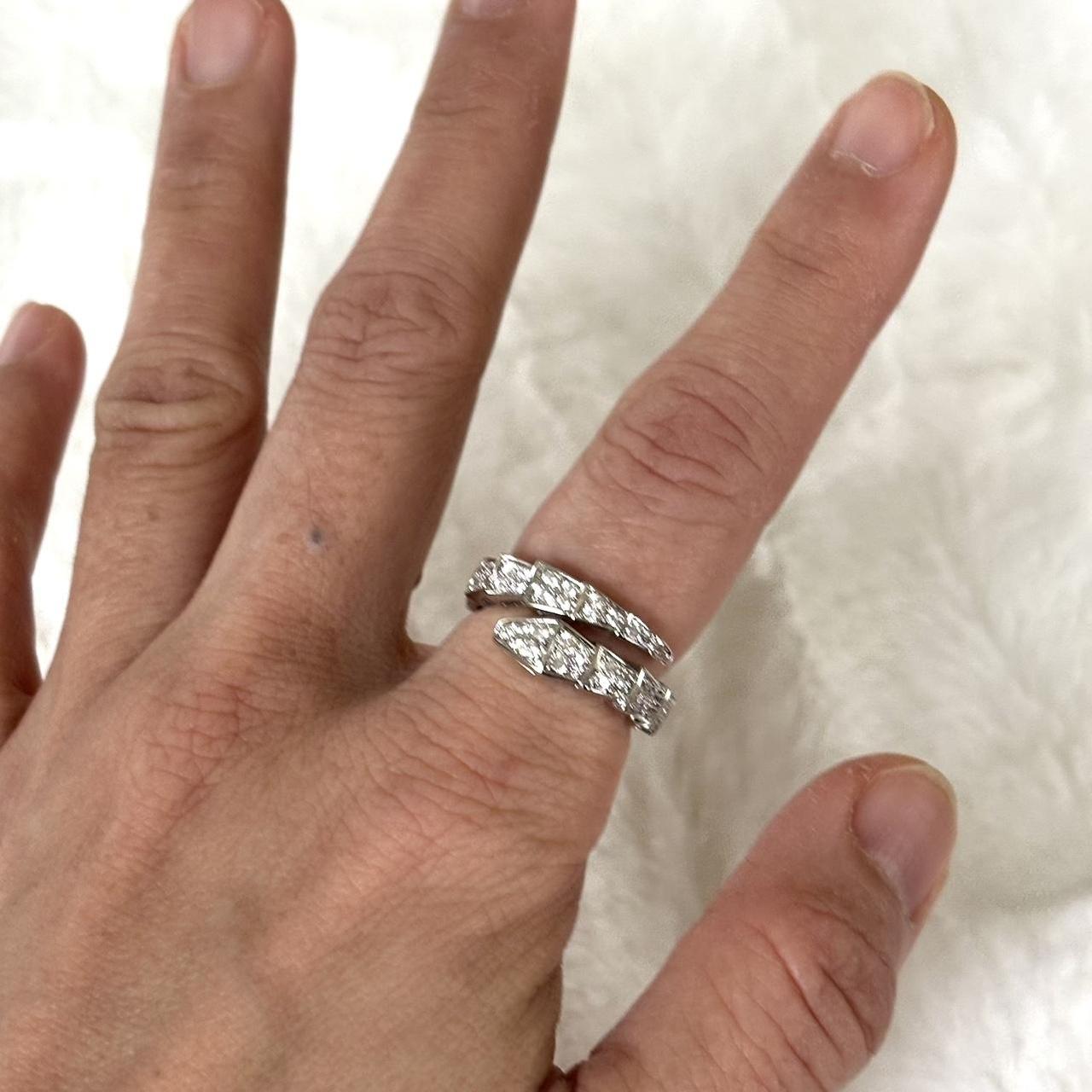 Women's Ring - Silver – Snake design statement ri… - image 4