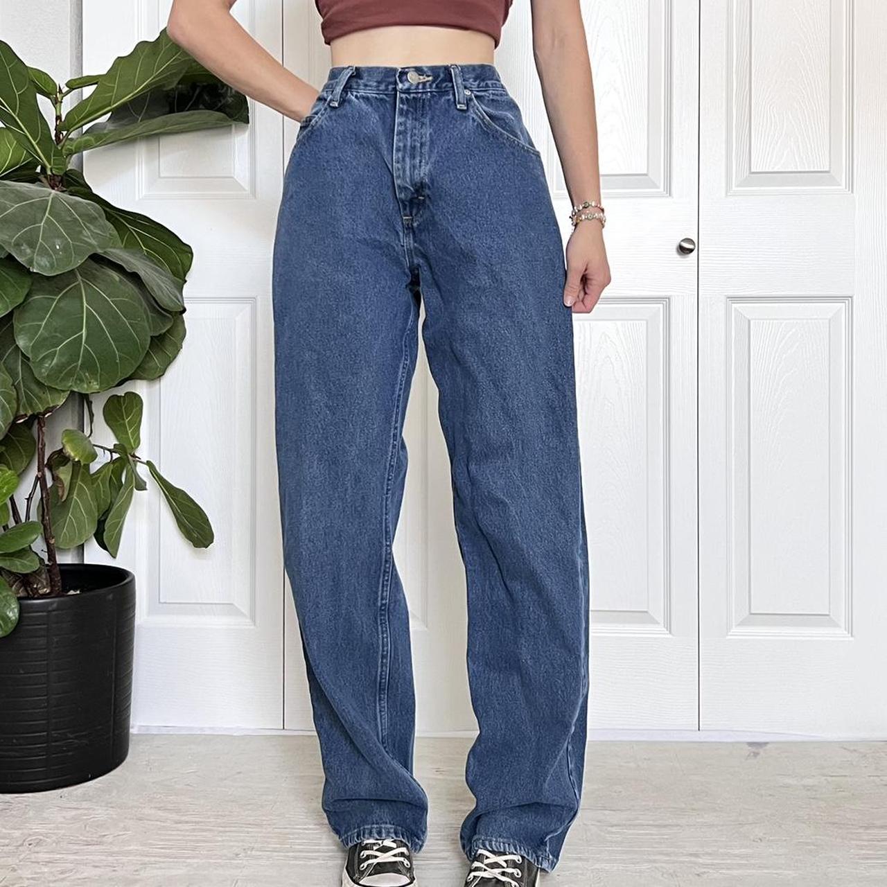 Cute Vintage Wrangler Jeans Baggy relaxed straight... - Depop