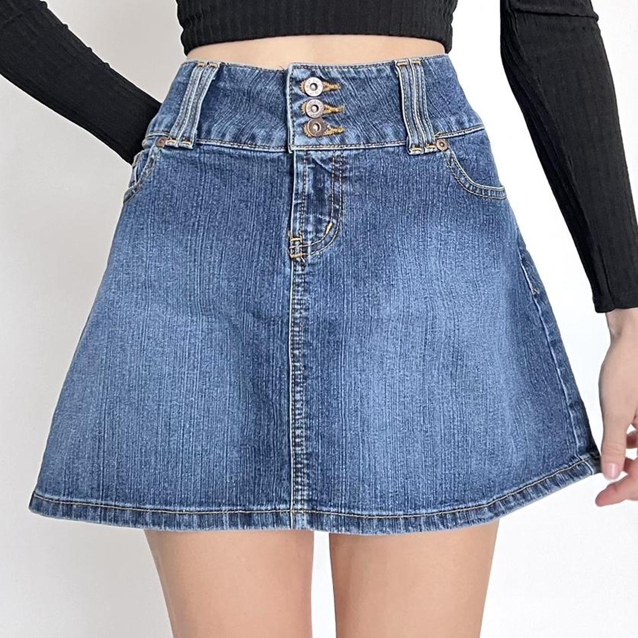 Early 2000s Denim Mini Skirt Such a cute fit. It’s... - Depop