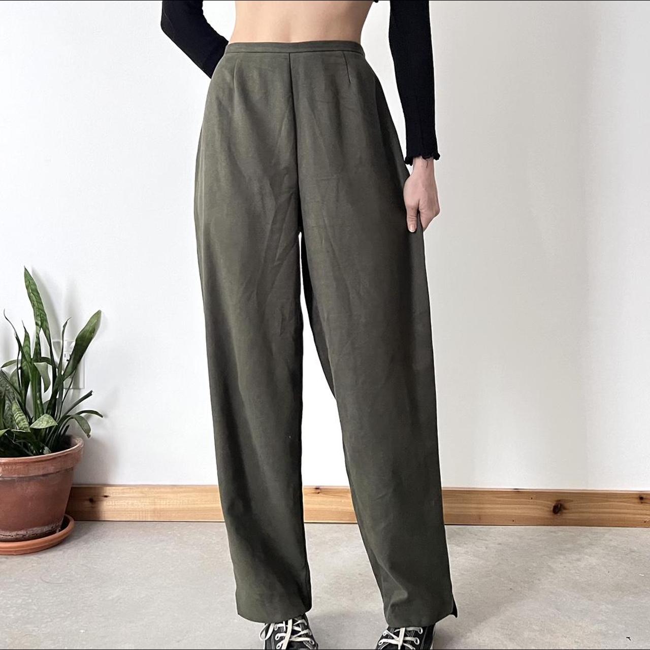 Vintage Green Trousers High waisted fit. They’re a... - Depop