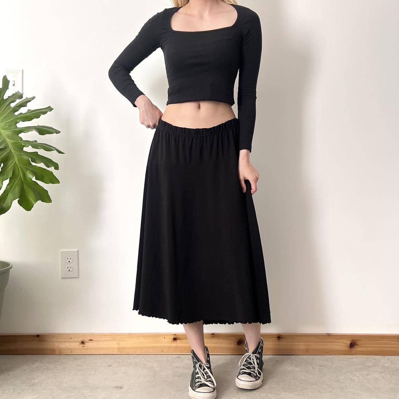 Long black shop skirt outfit 42