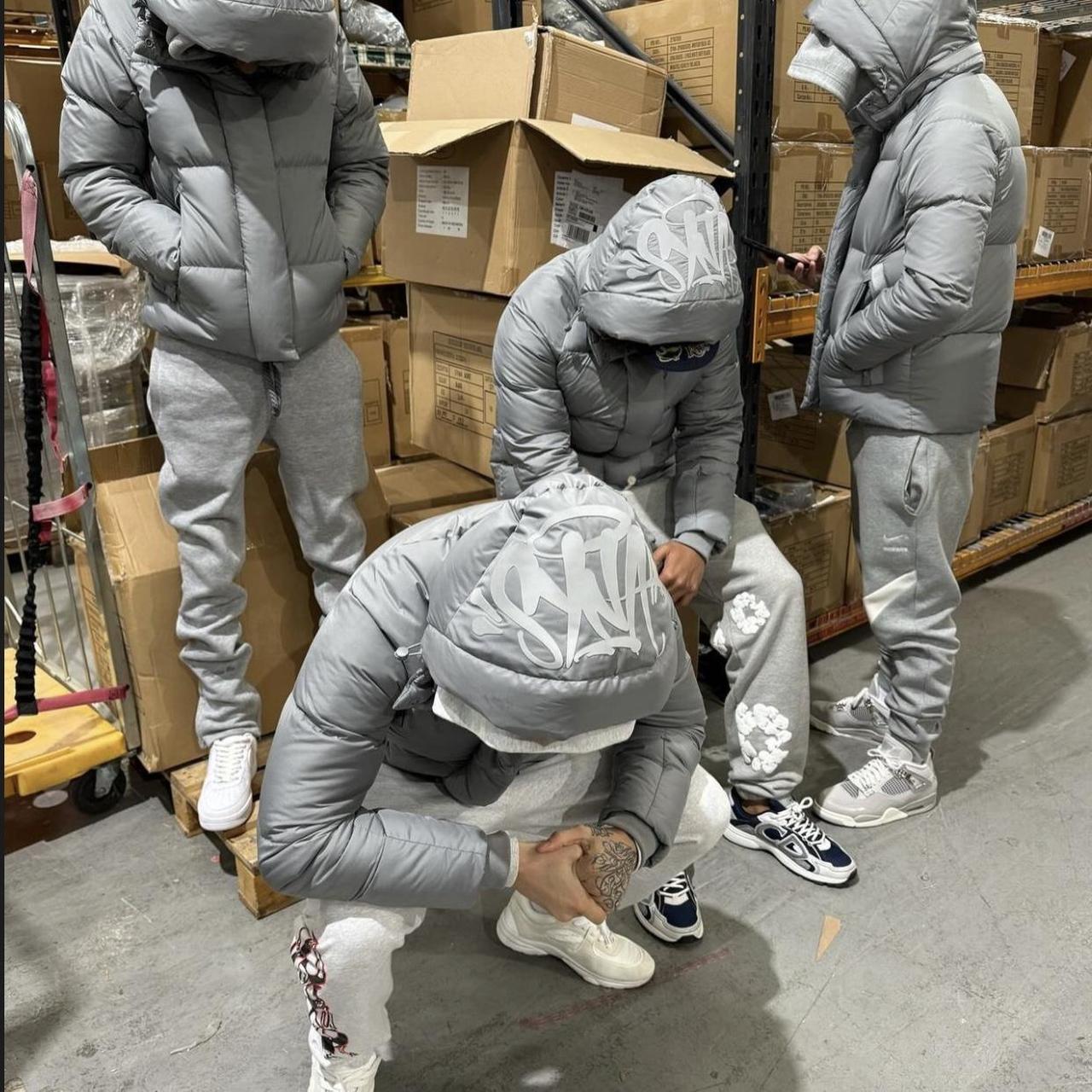 ジャケット・アウター Syna World Storm Jacket - Grey SYNAWORLDLOGOINMYBAGJACKETGREY