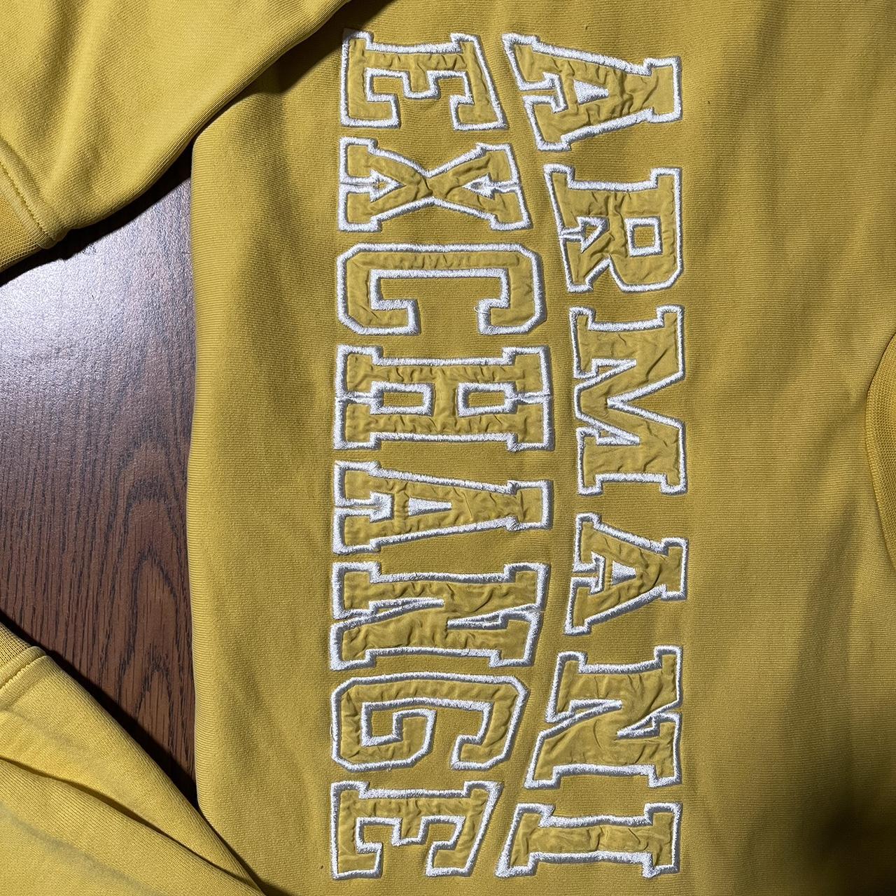 Armani Exchange Men's Yellow Jumper Depop