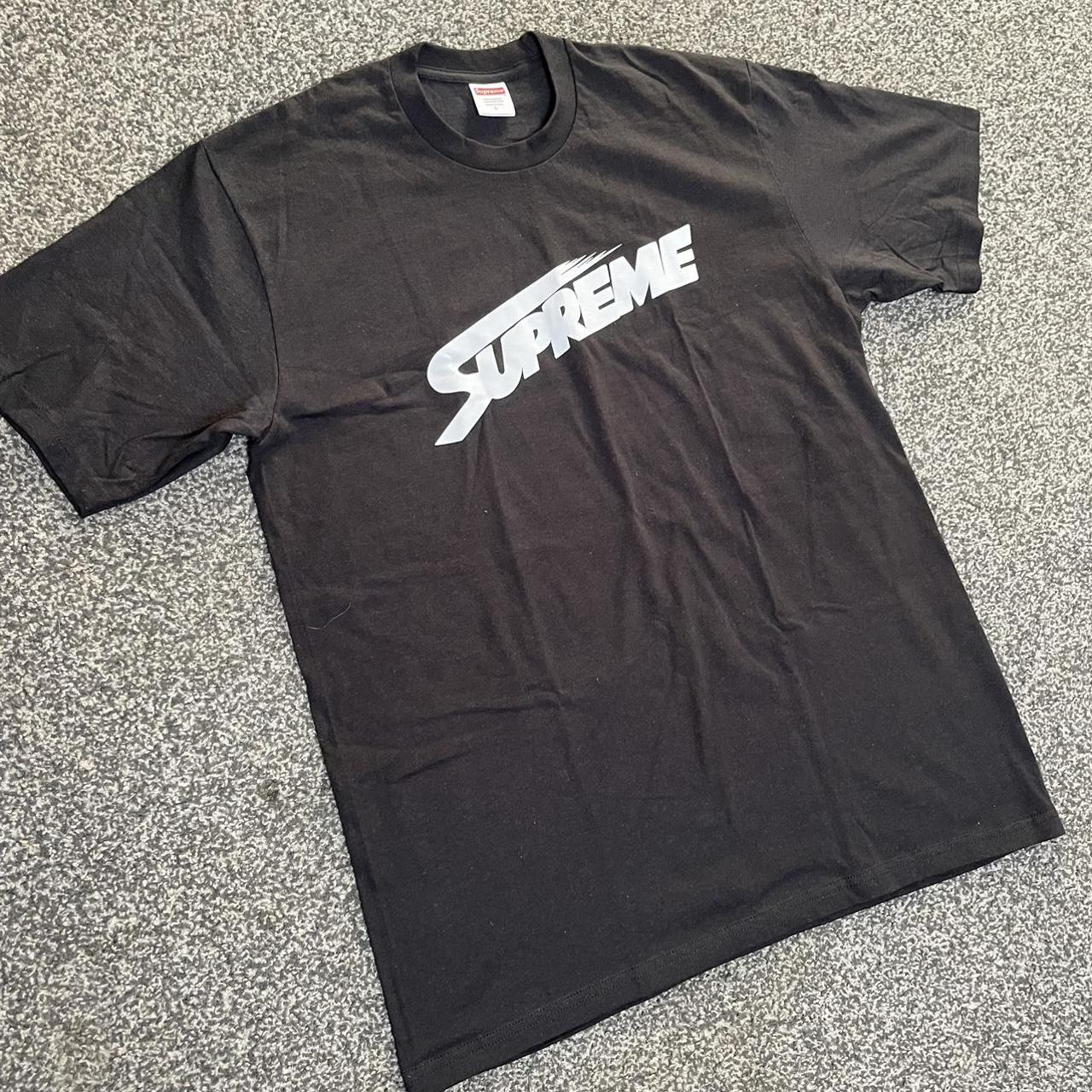 Supreme black mont blanc tshirt Size S and M Supreme - Depop