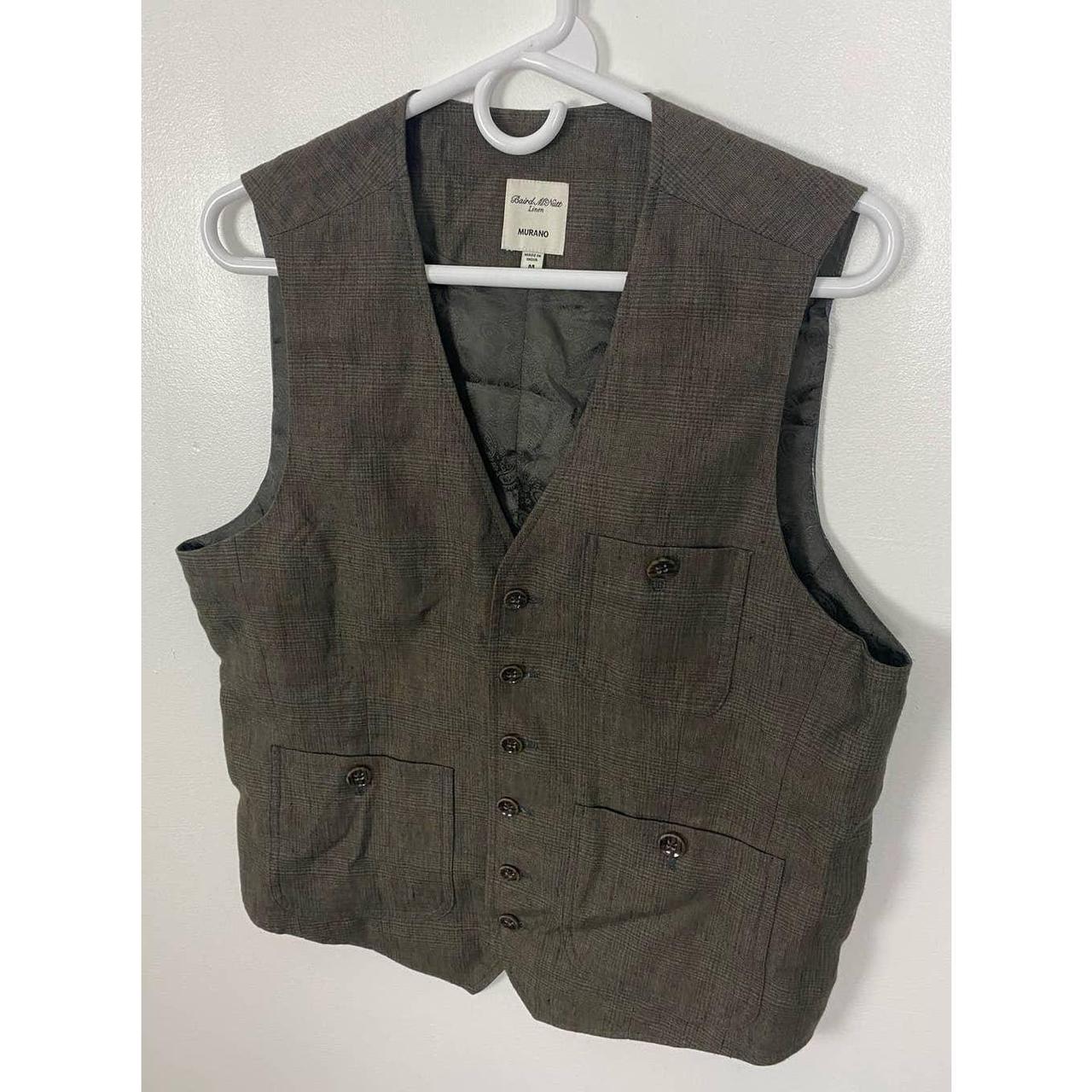 Baird McNutt Murano plaid vest. Size medium (see... - Depop