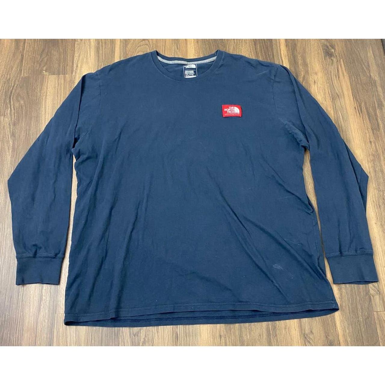 north face mens blue t-shirt xxl/ttg