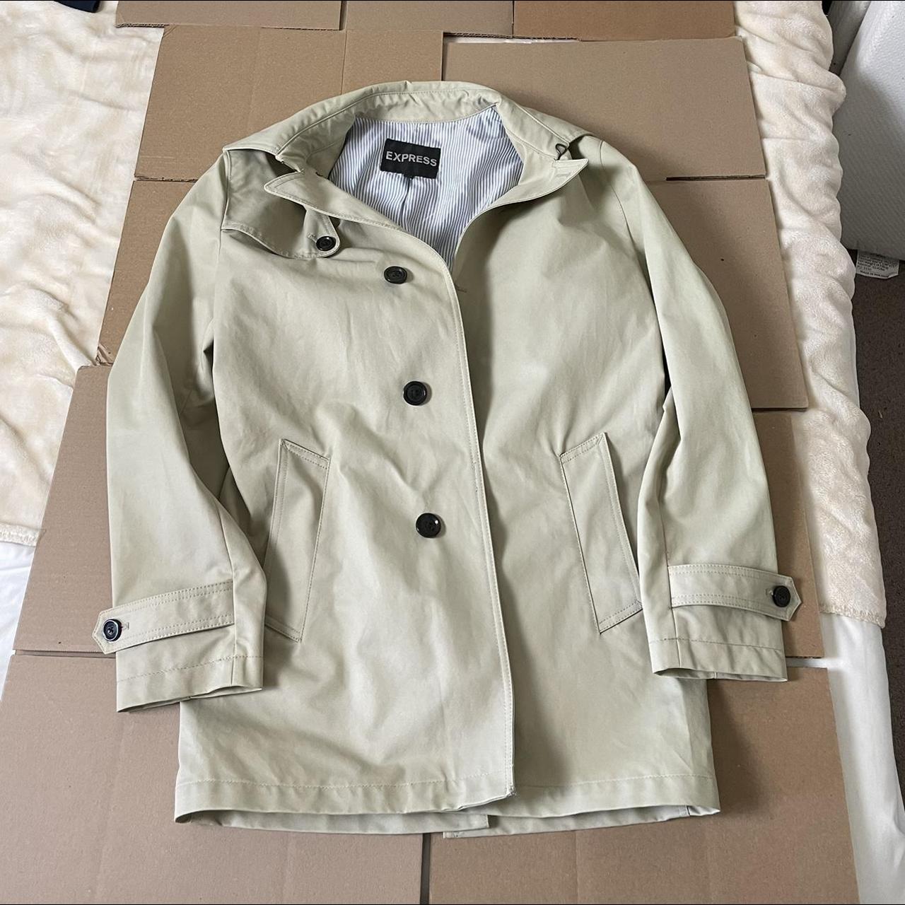 Express Trench Coat Rain resistant Small 55... Depop