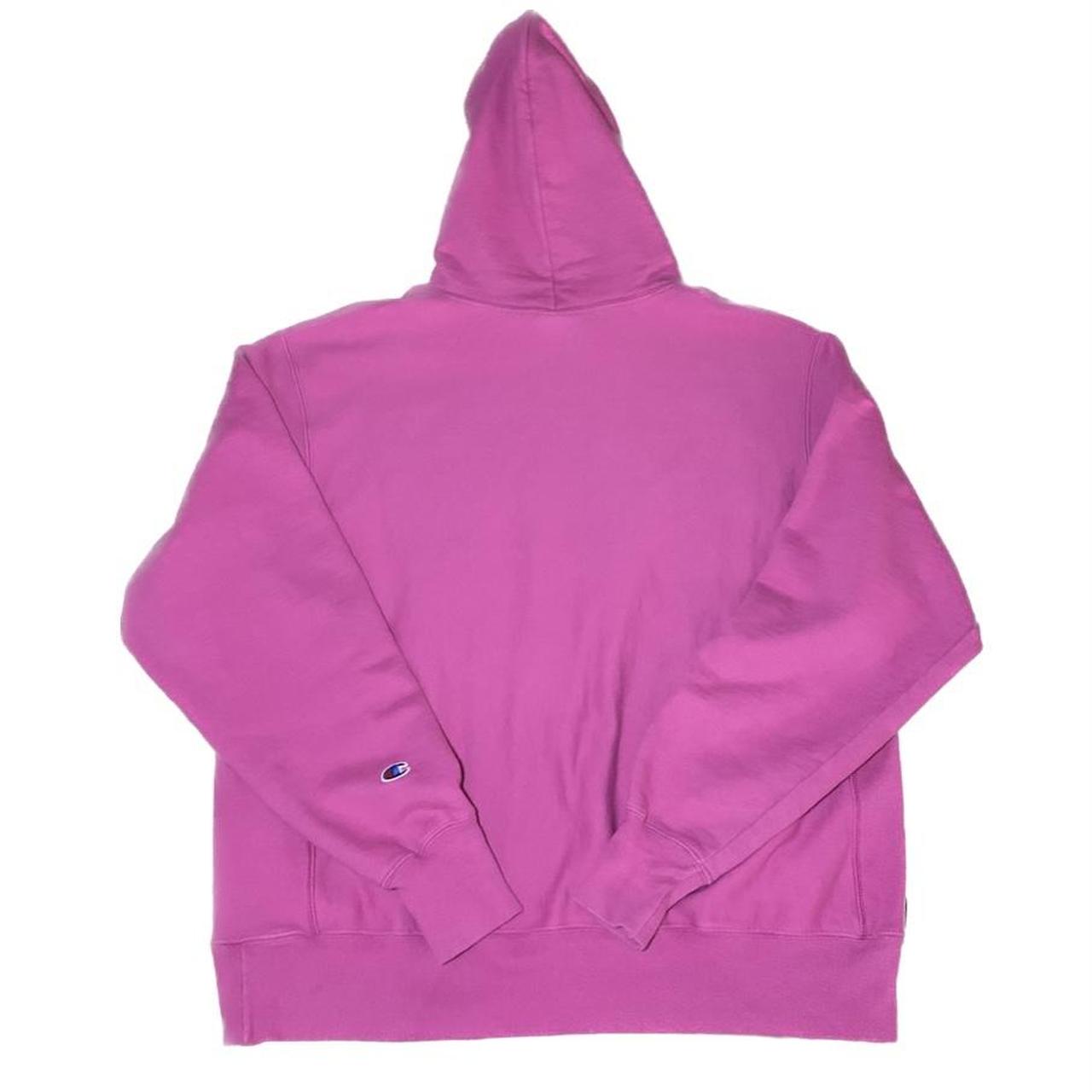 ~ Champion Pink Reverse Weave Pullover Hoodie Size - Depop