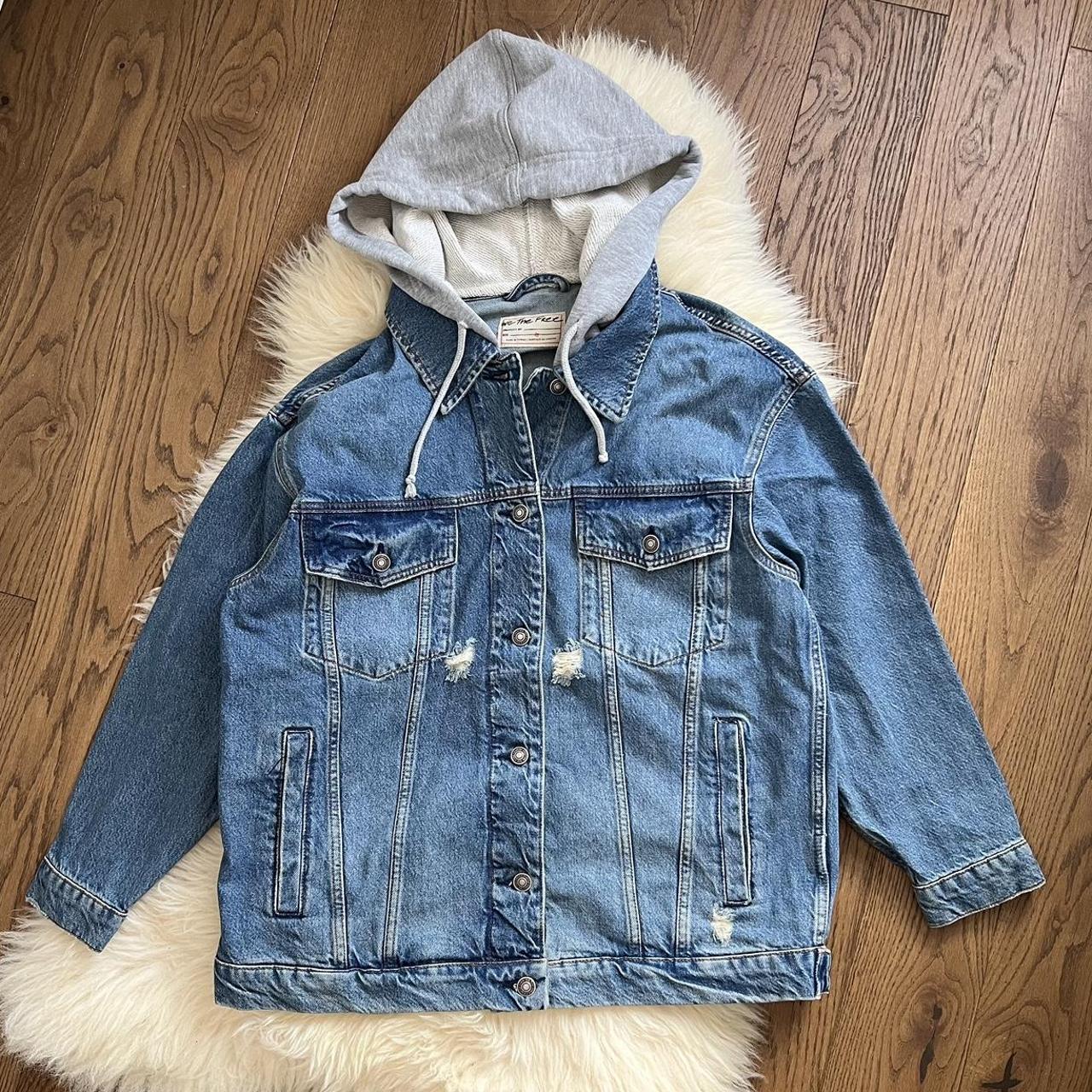 Free People offers Flawless hooded Denim Jacket