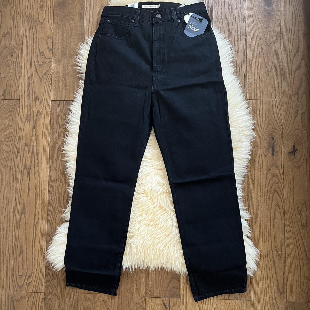 Vintage 70's High Waist Dark Straight Jeans Brand: - Depop