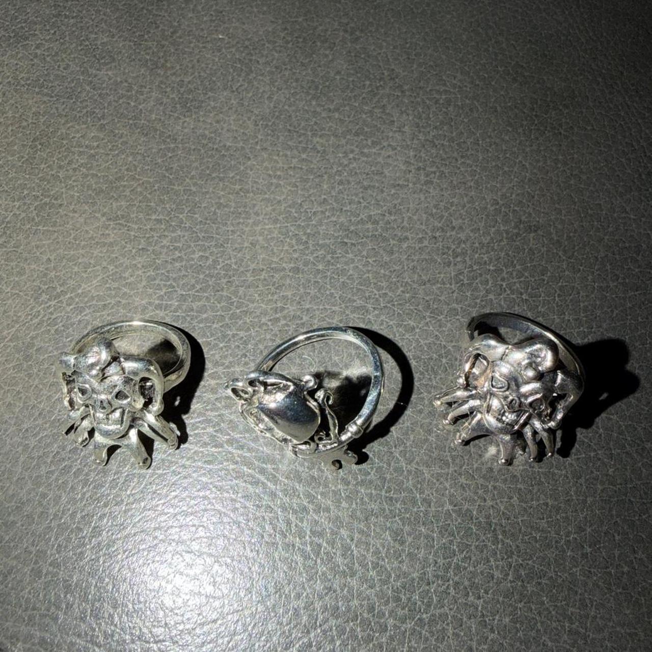 Men's Ring - Silver – Silver ring 3 set, includin… - image 1