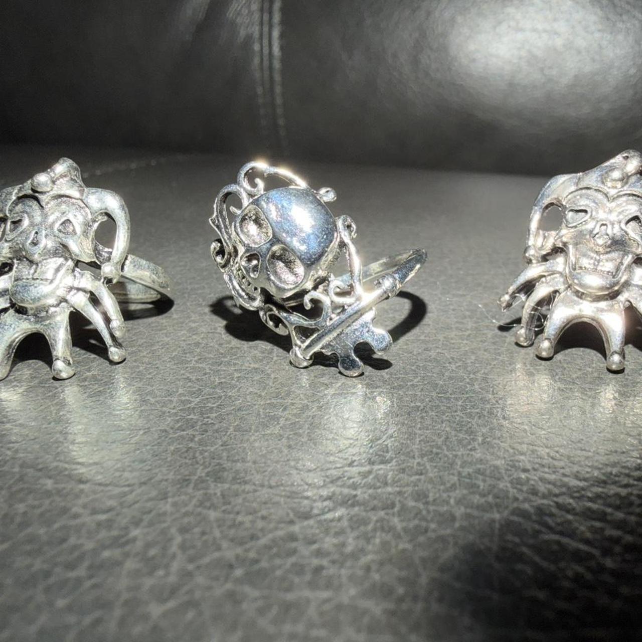 Men's Ring - Silver – Silver ring 3 set, includin… - image 2