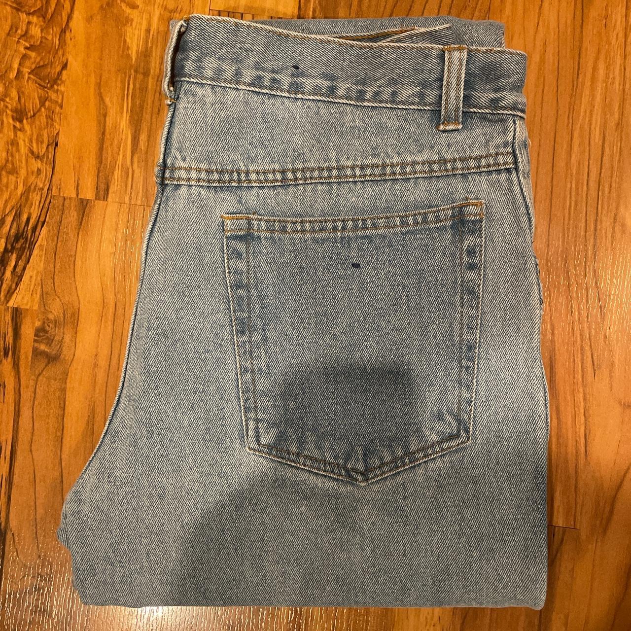 Basic Editions Men's Blue and Navy Jeans Depop