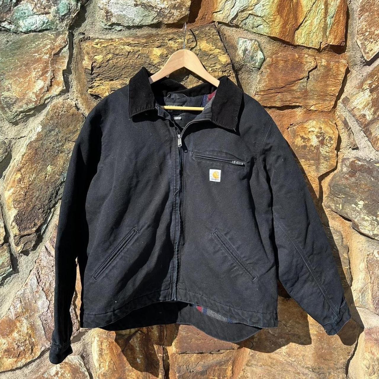 Dm To Remove Boost Black Carhartt Detroit Jacket. - Depop