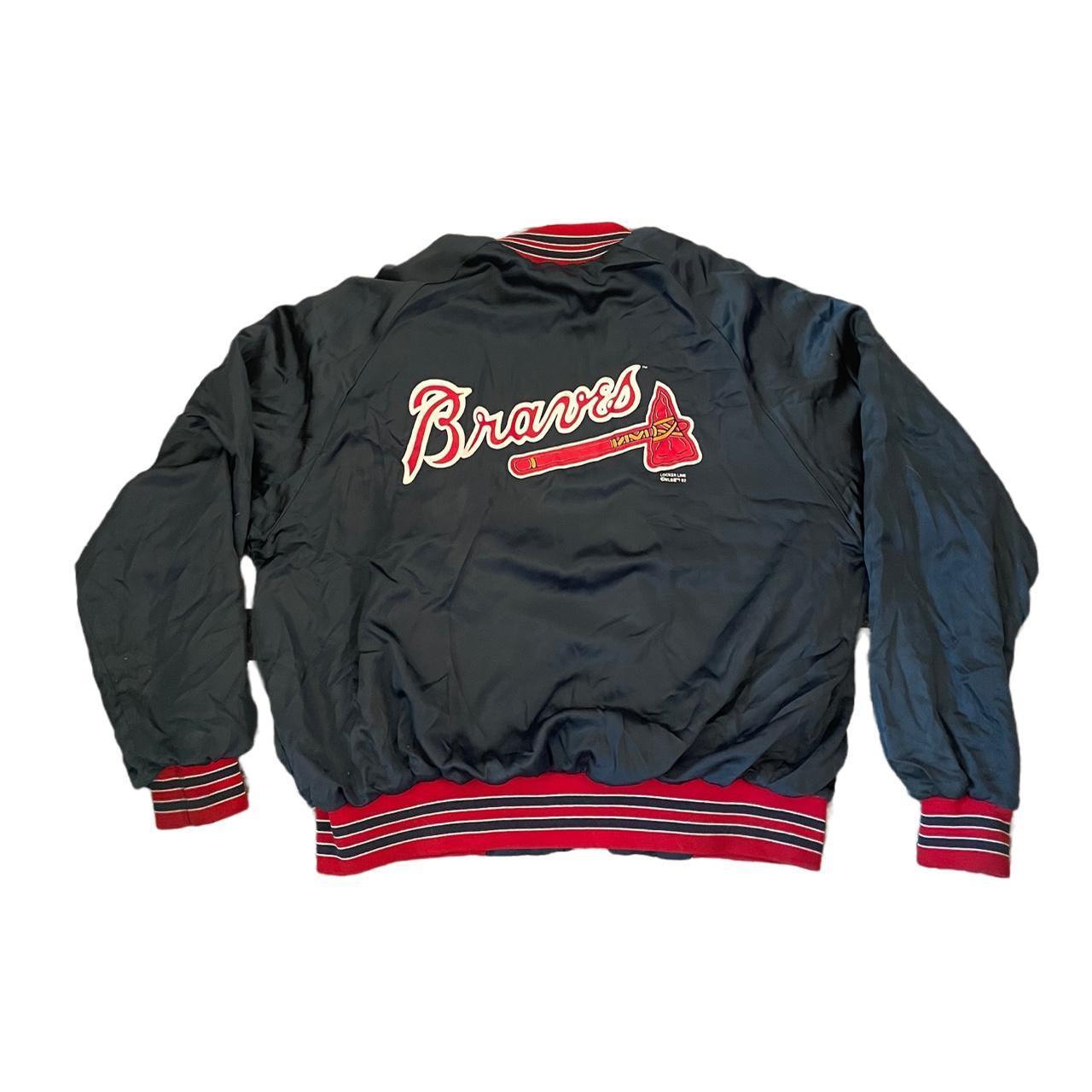Vintage 90s Atlanta Braves shirt Size medium Good - Depop