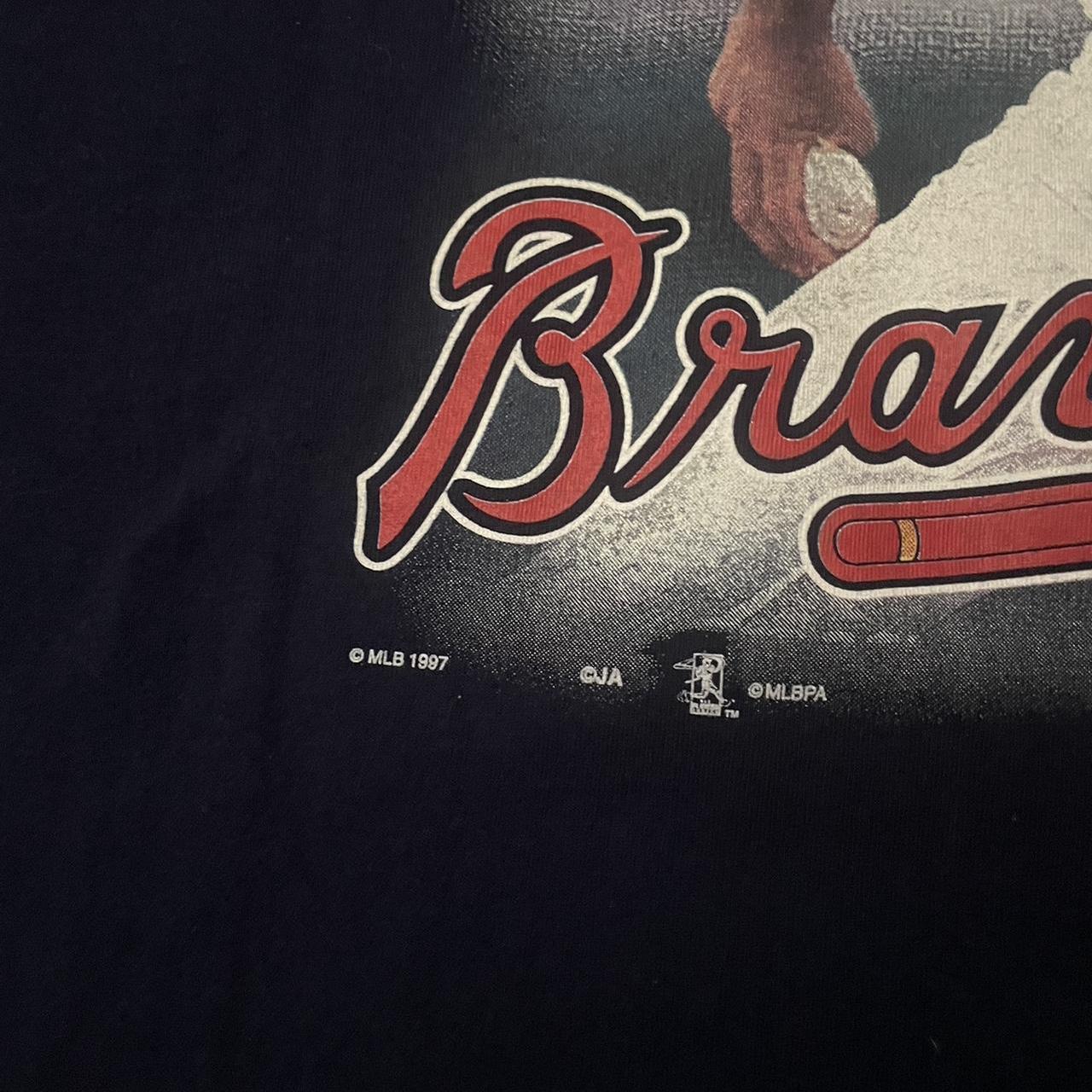 Atlanta Braves Greg Maddux Throwback Logo T-Shirt