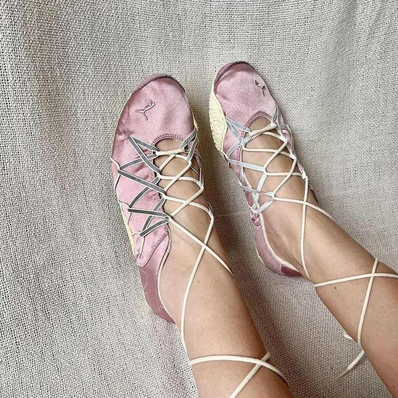 Flat ballerine Puma pink Depop