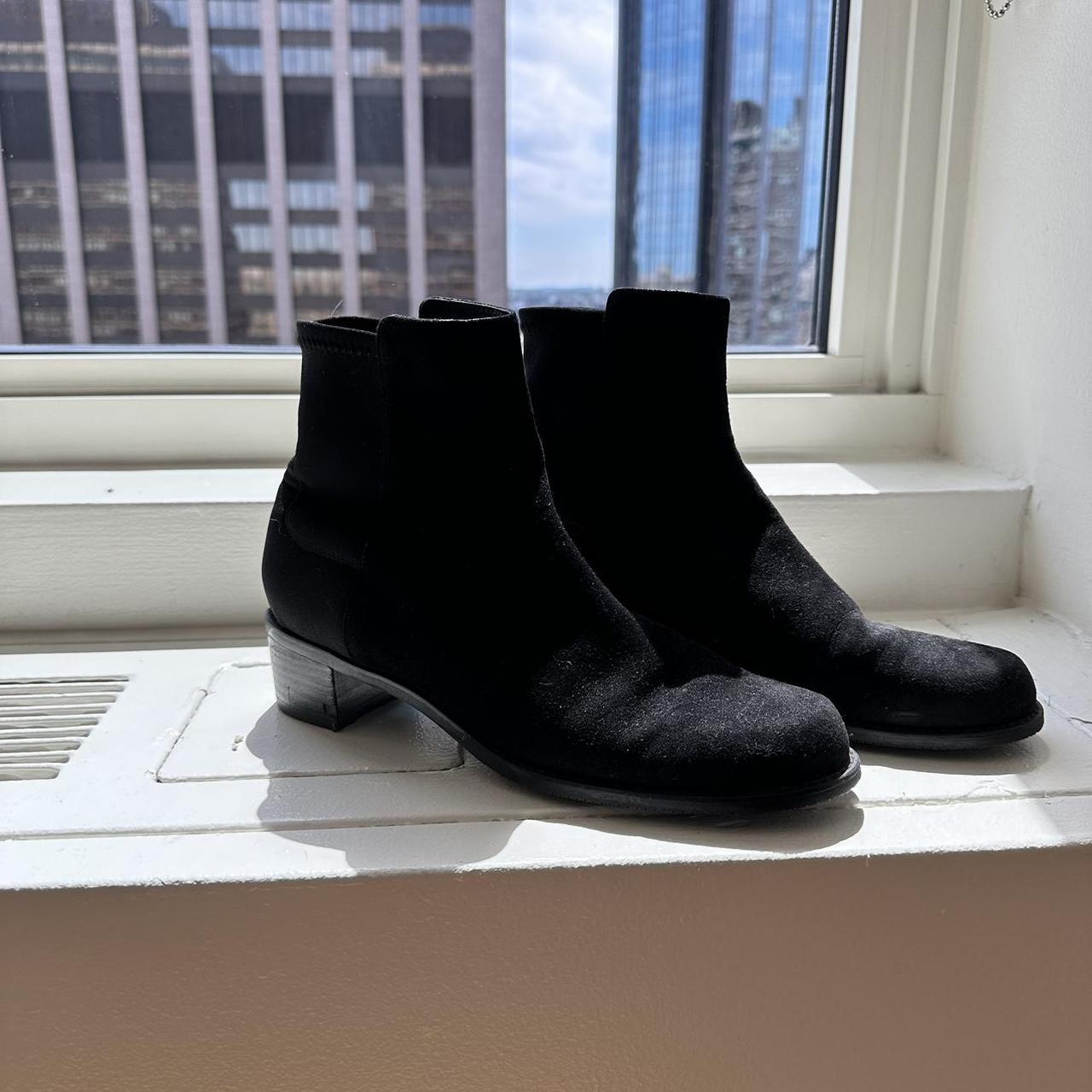 Black ankle boots 2.5 inch heel hotsell