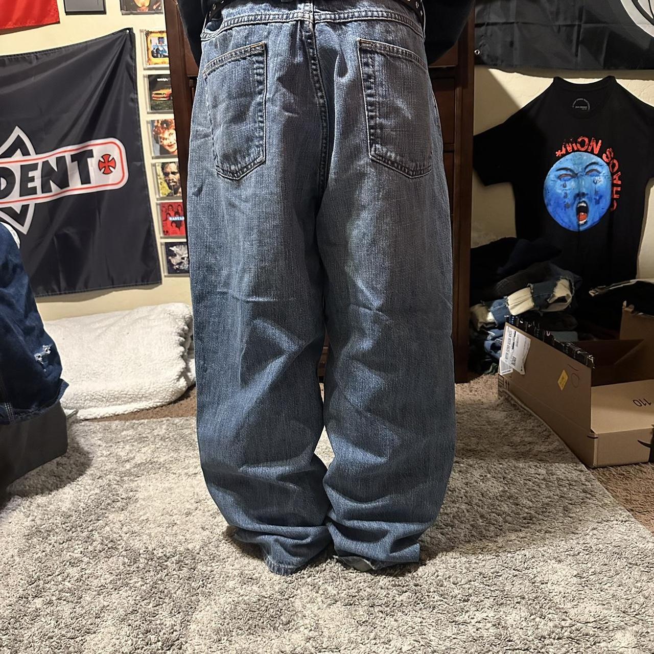 crazy super baggy y2k axist jeans 40/29 ... - Depop