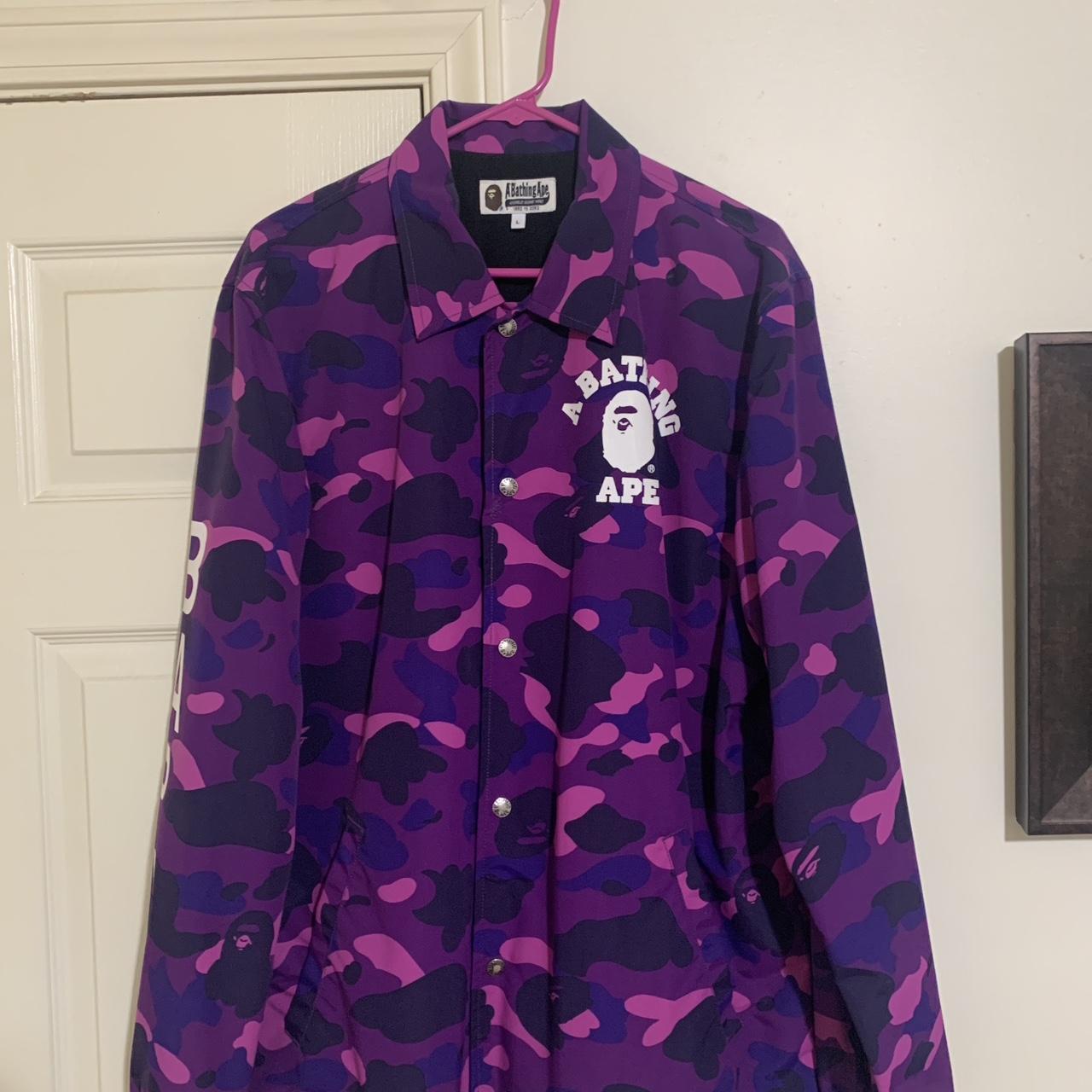 Bape coach sale jacket camo