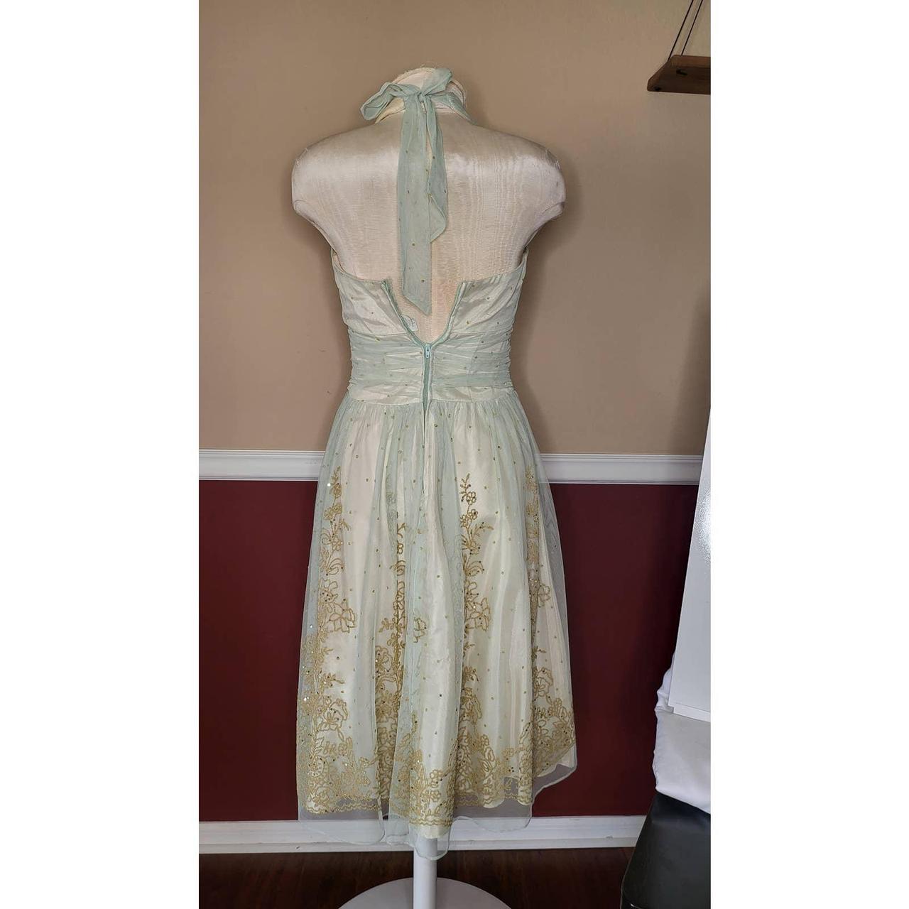 Betsy adam 2025 gold dress