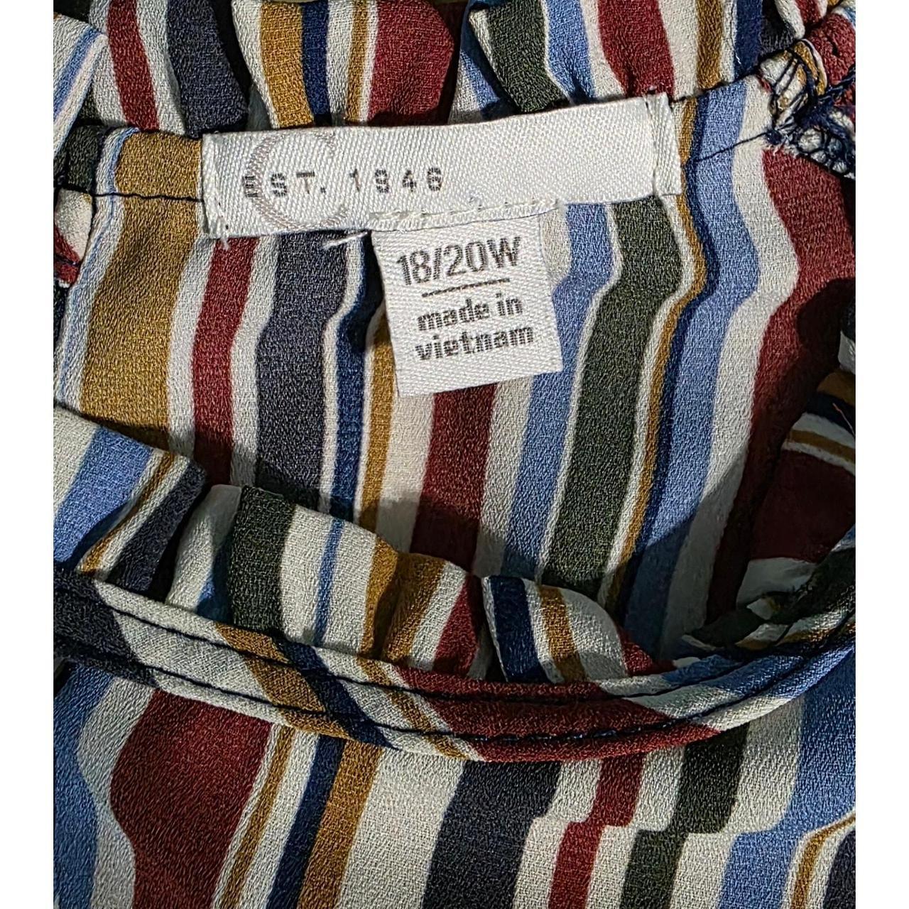 Source Unknown Women's Blouse - Multi - 18 – Stri… - image 3
