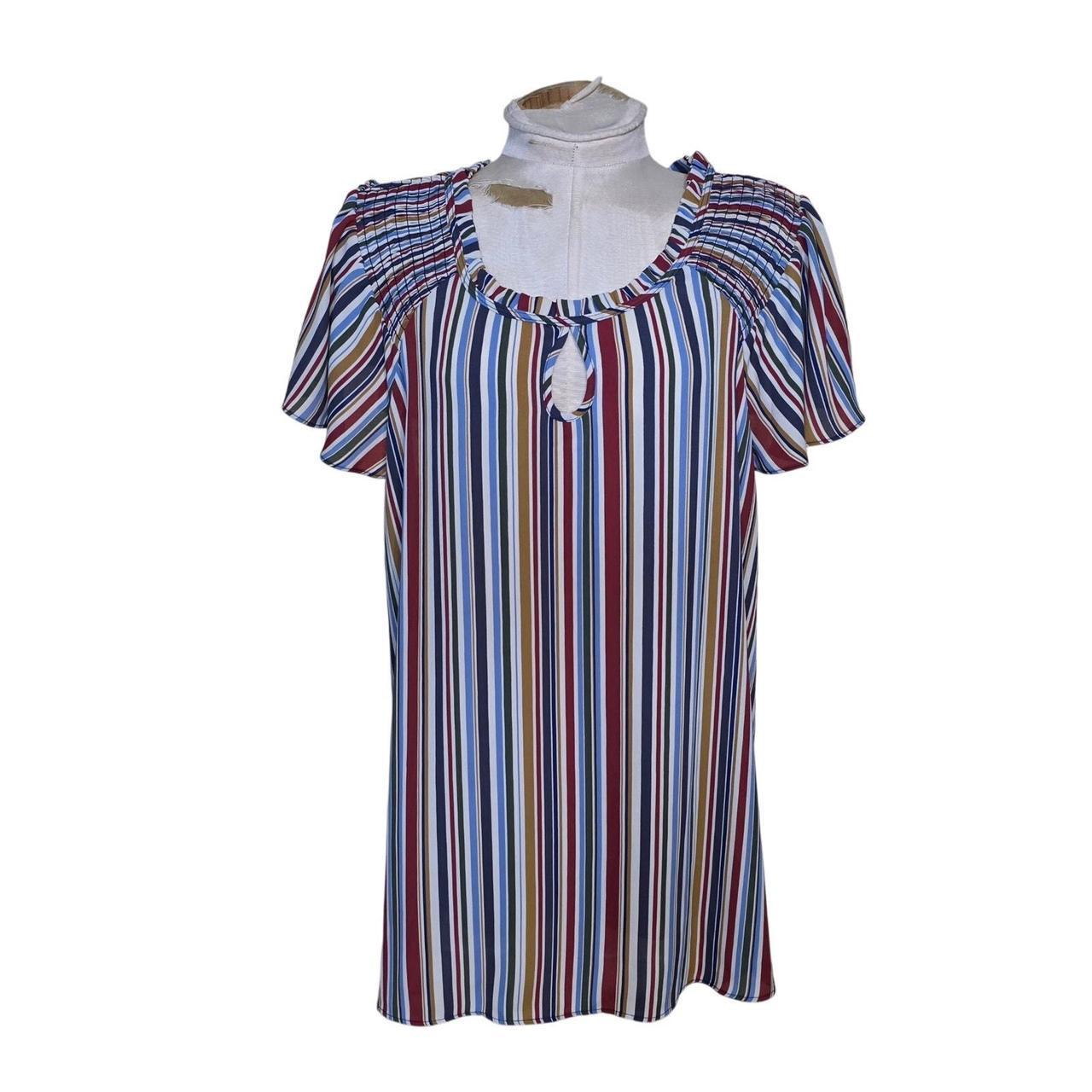 Source Unknown Women's Blouse - Multi - 18 – Stri… - image 1