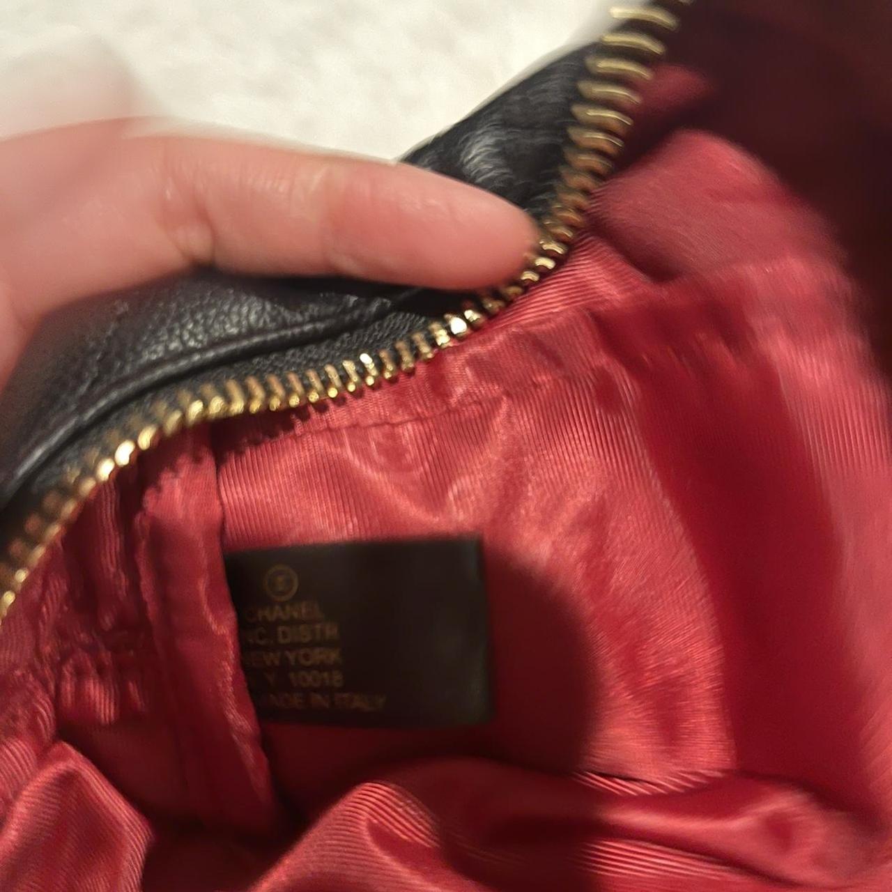 Chanel cosmetic bag to crossbody. adding chains... Depop