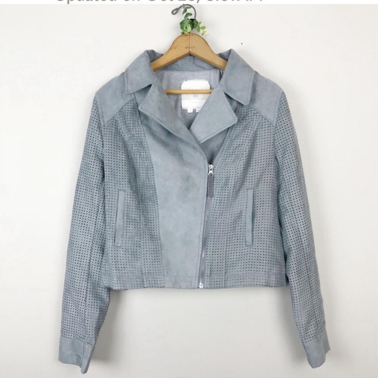 Anthropologie Hei Hei Vegan Suede Moto 2024 Jacket