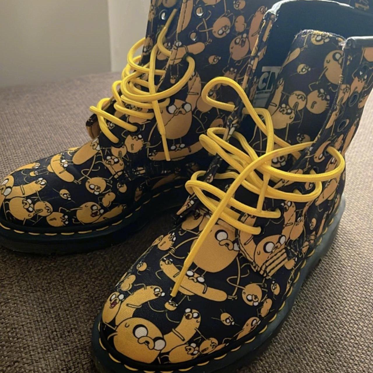 Jake the Dog Adventure Time Dr. Marten Boots UK Size