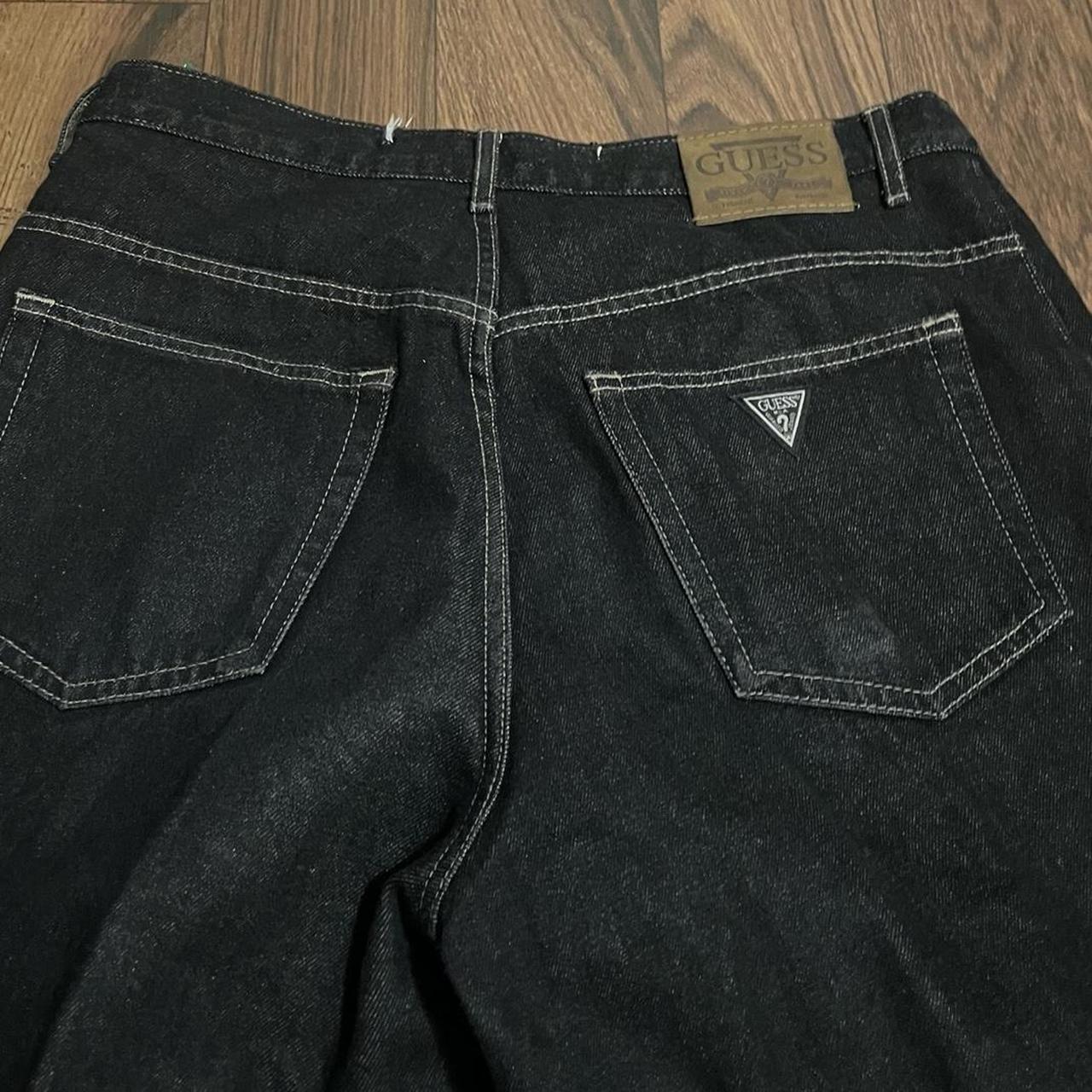 Black guess jeans sales mens