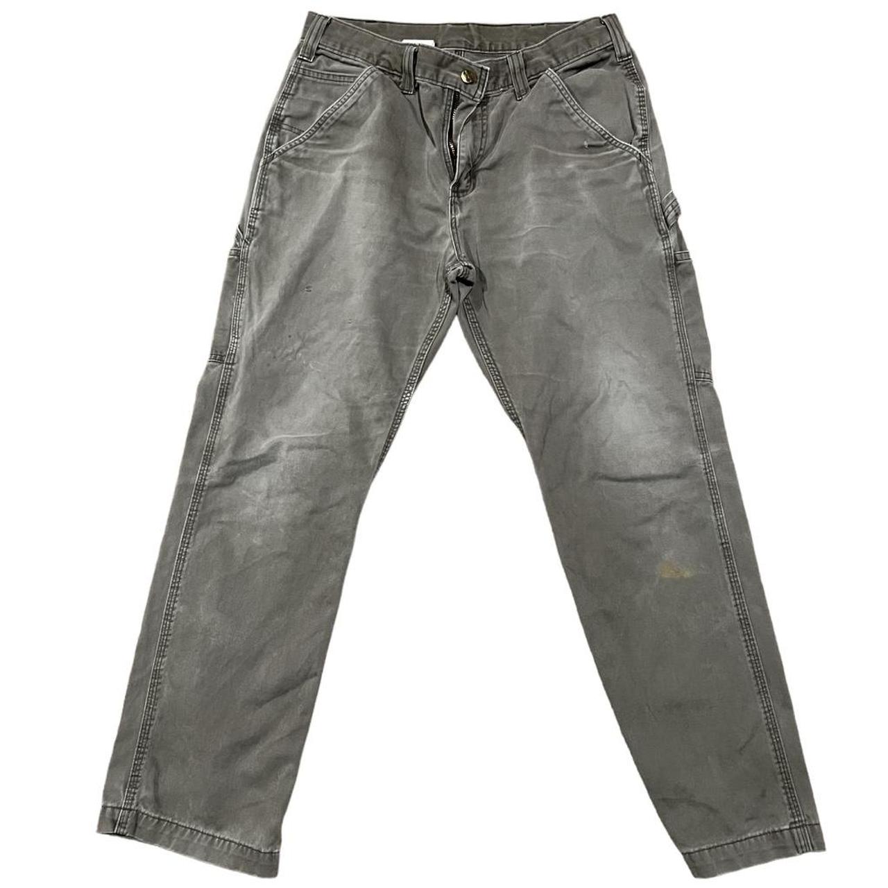 Great grey carhartt pants! Some stains, worker... Depop