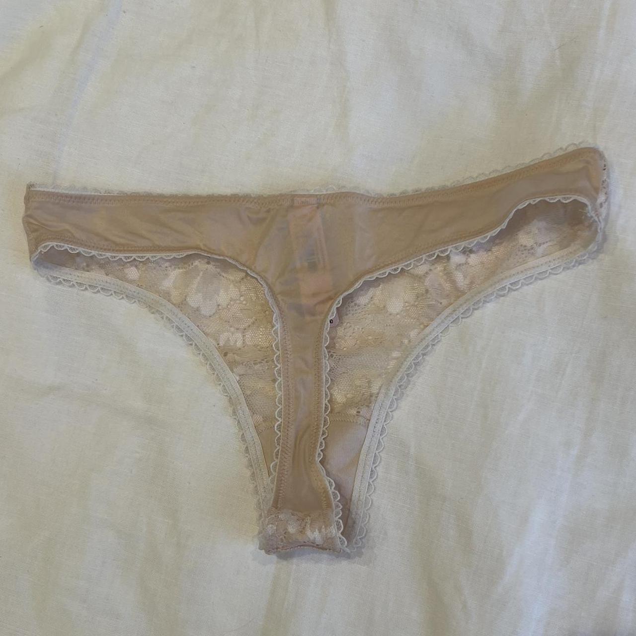 Victoria's secret 2 pairs thongs panties lace - Depop